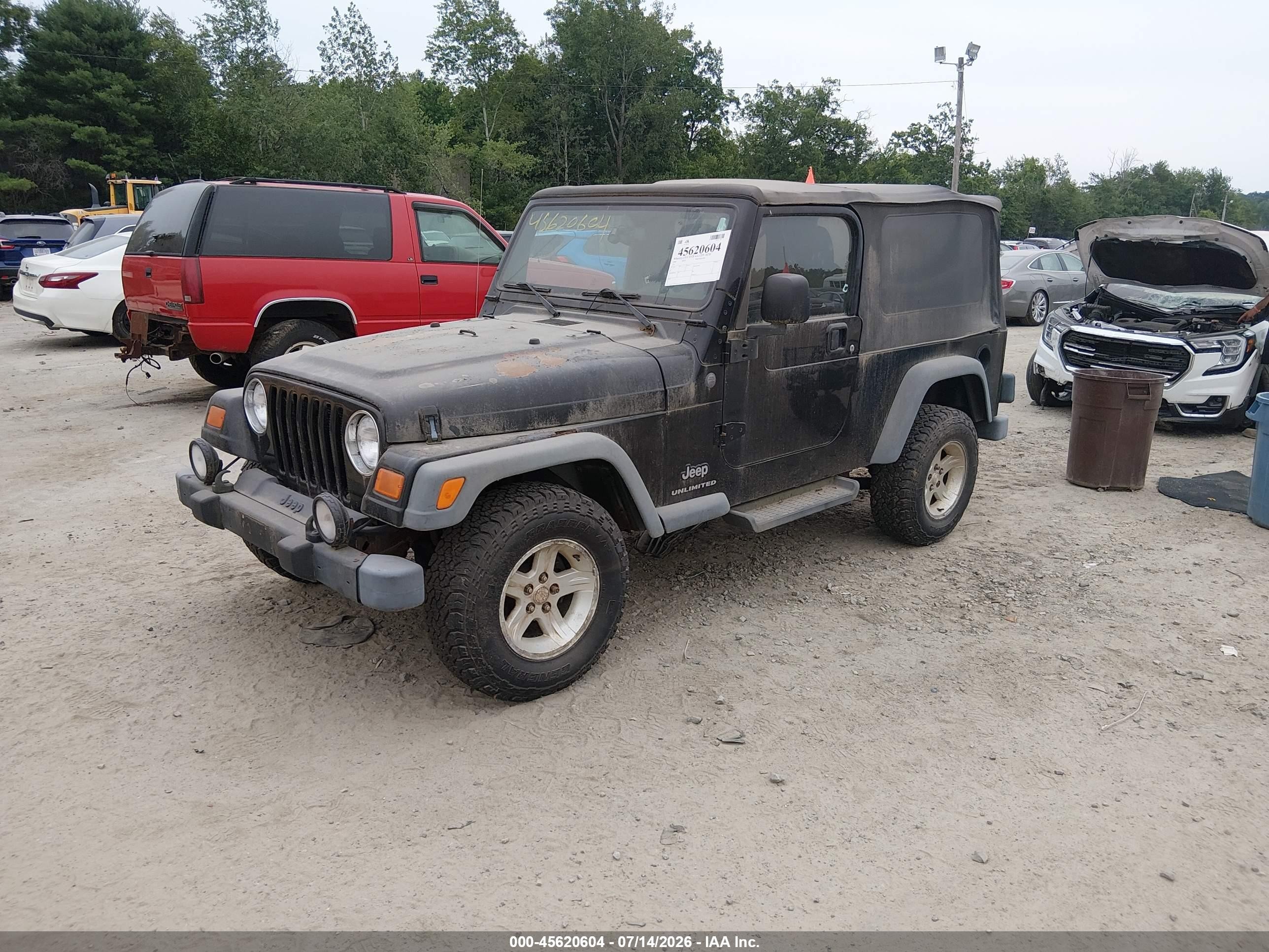 2004 Jeep Wrangler Unlimited Черный vin: 1J4FA49S84P787743