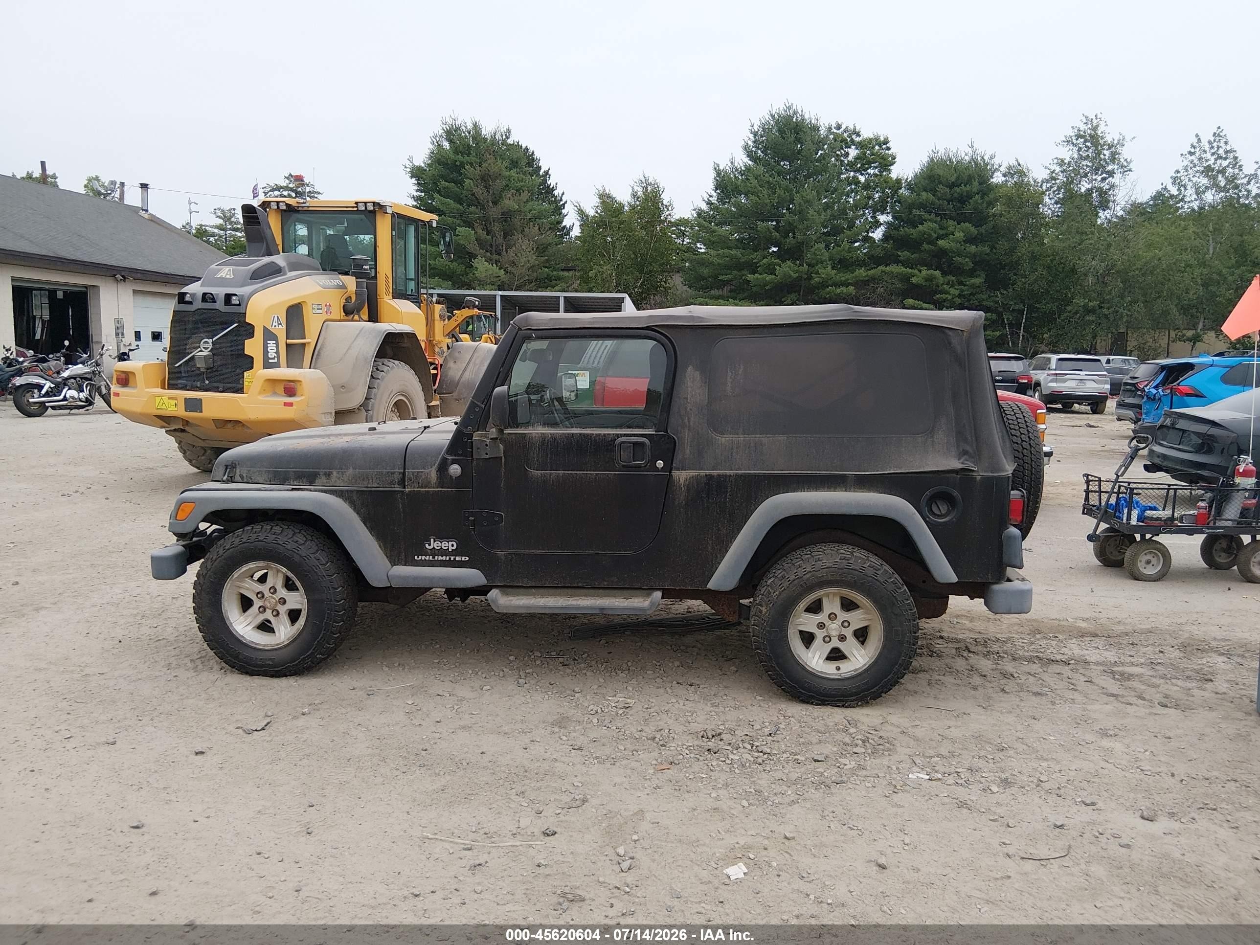 2004 Jeep Wrangler Unlimited Черный vin: 1J4FA49S84P787743