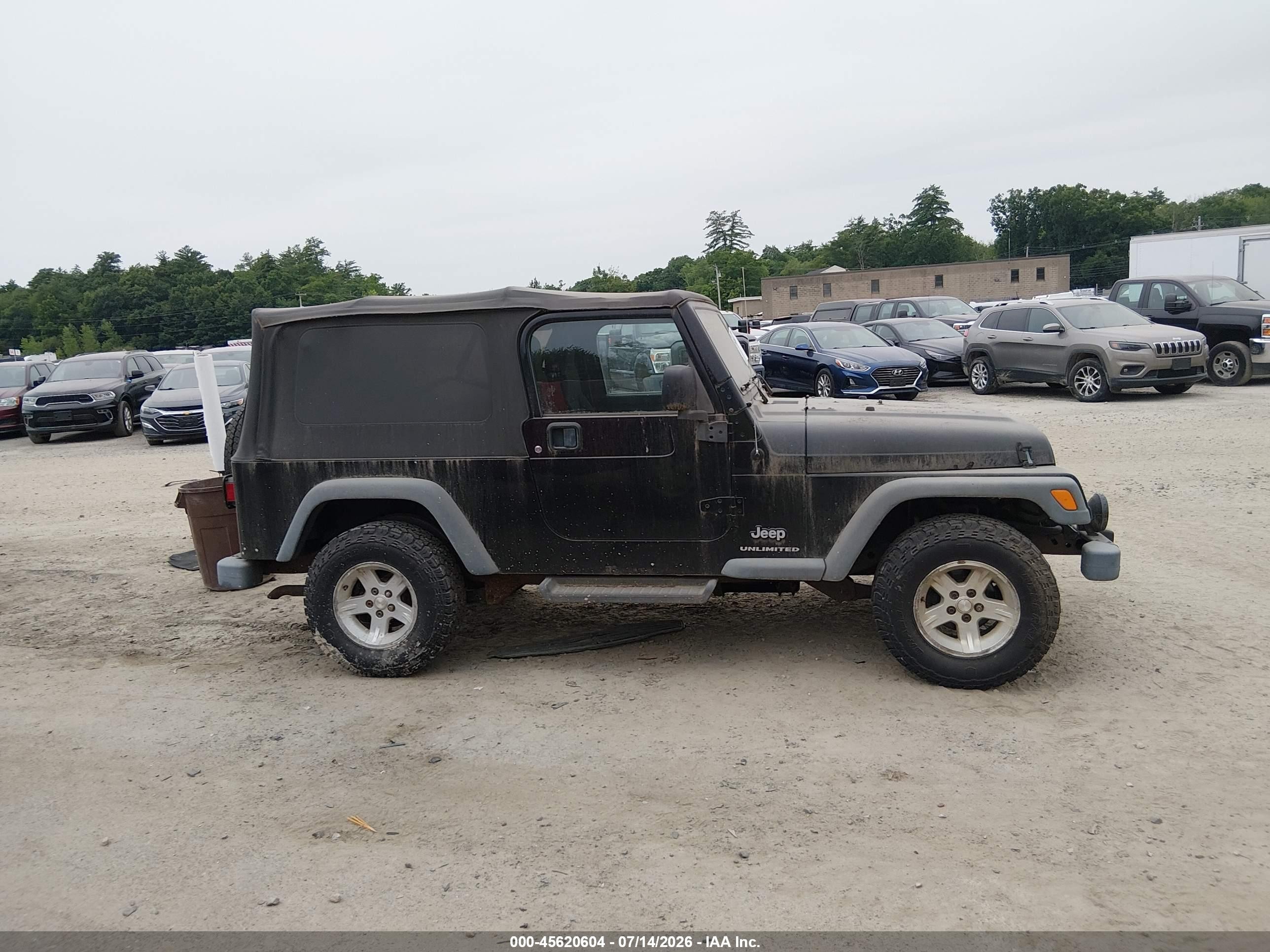 2004 Jeep Wrangler Unlimited Черный vin: 1J4FA49S84P787743