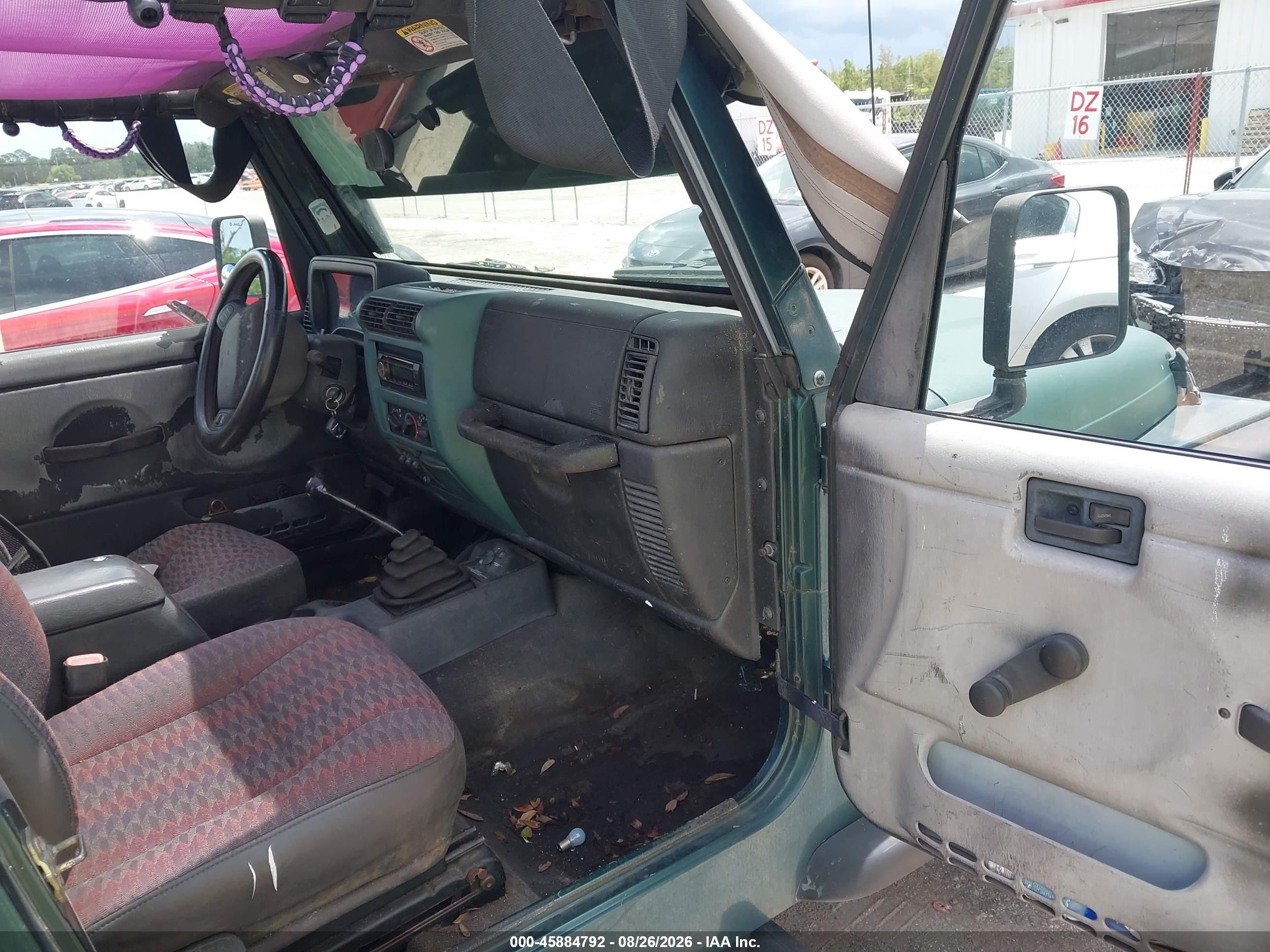 2000 Jeep Wrangler Sport Green vin: 1J4FA49S8YP704849