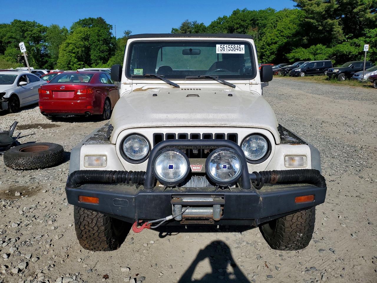 2000 Jeep Wrangler / Tj Sport White vin: 1J4FA49S8YP730609