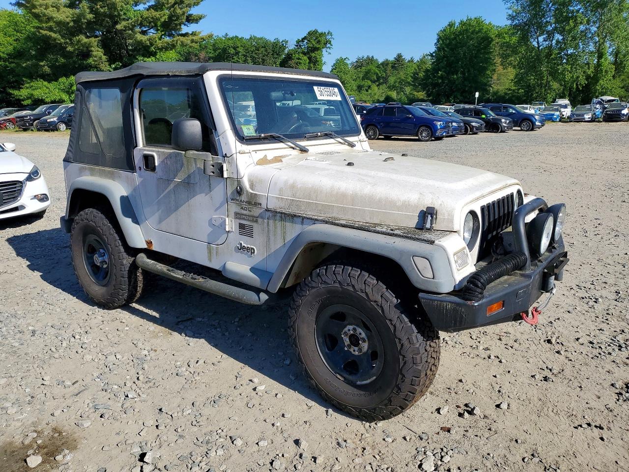 2000 Jeep Wrangler / Tj Sport White vin: 1J4FA49S8YP730609