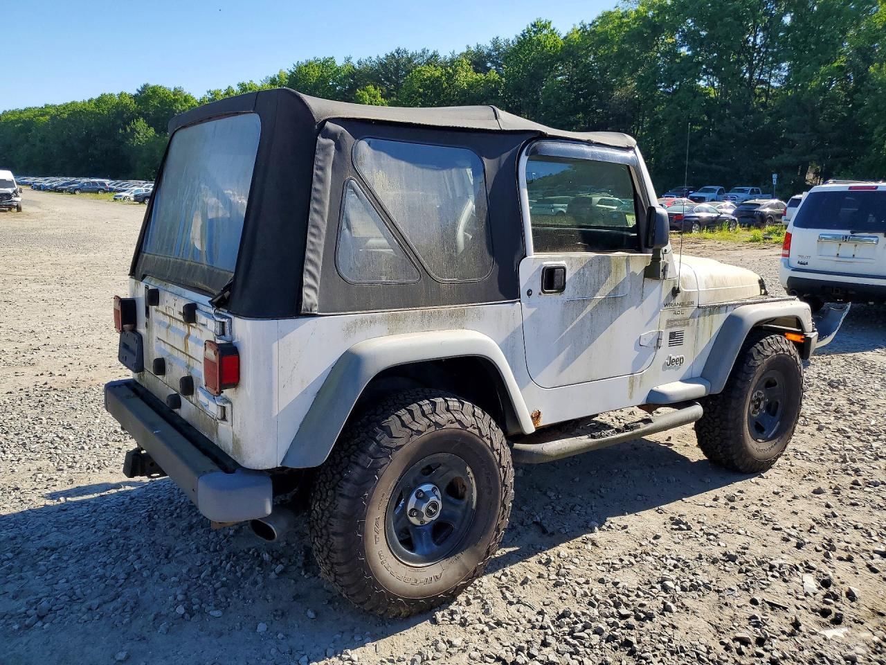 2000 Jeep Wrangler / Tj Sport White vin: 1J4FA49S8YP730609
