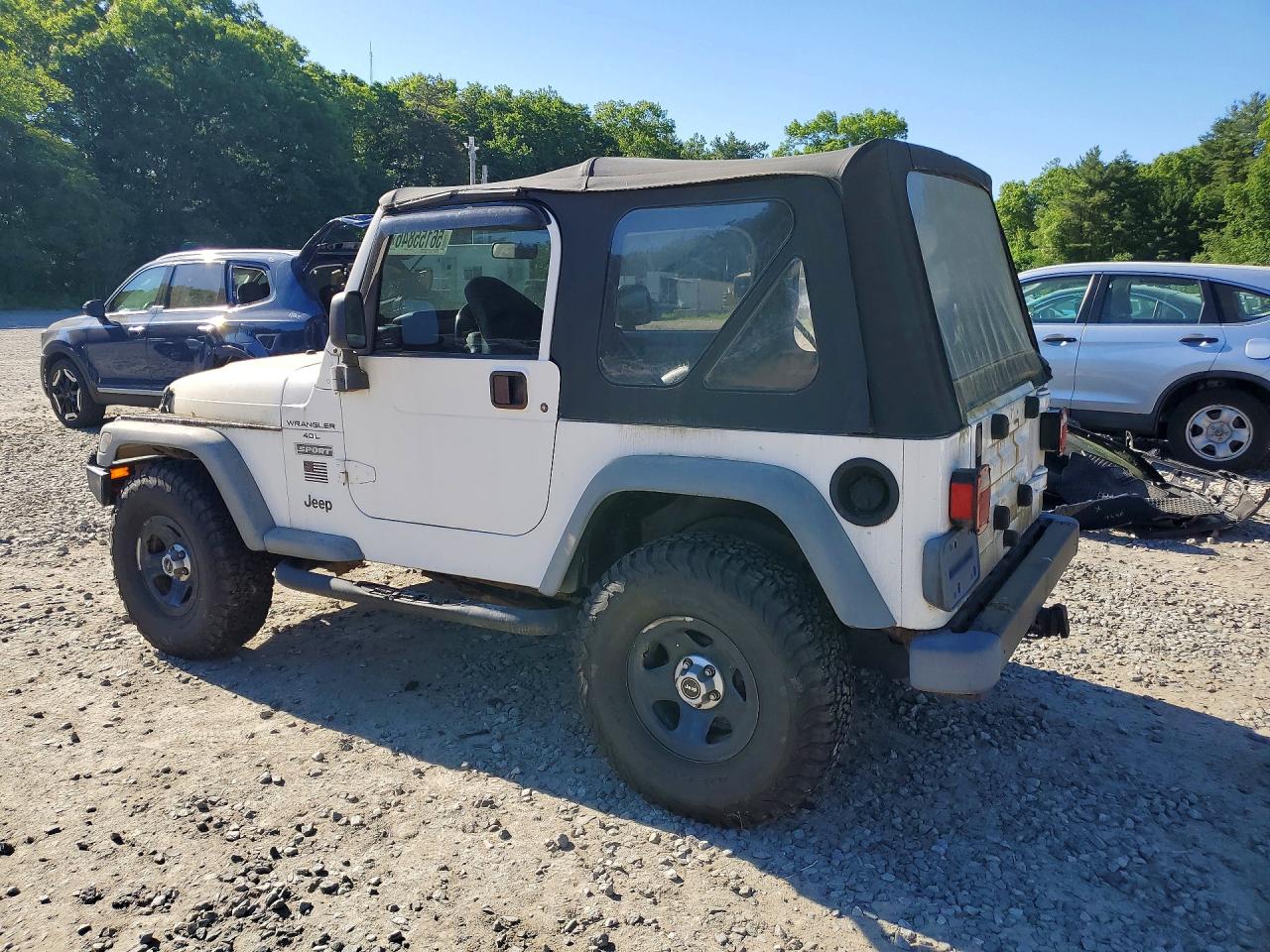 2000 Jeep Wrangler / Tj Sport White vin: 1J4FA49S8YP730609