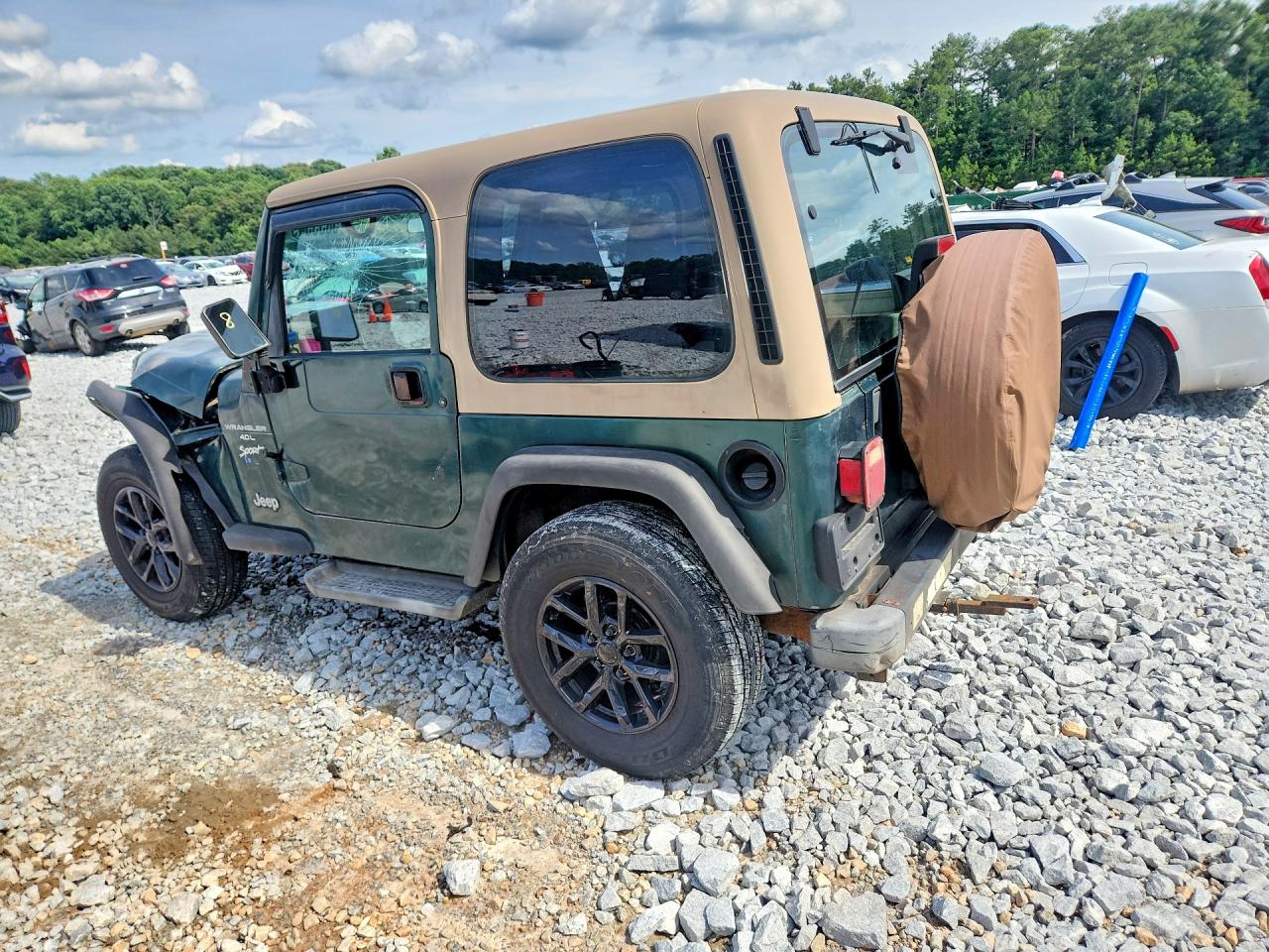 2001 Jeep Wrangler / Tj Sport Green vin: 1J4FA49S91P367646