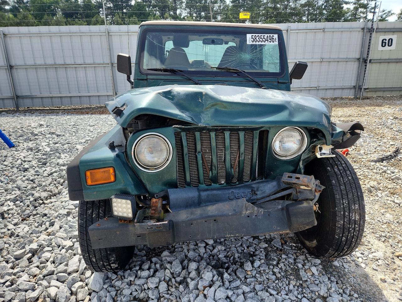 2001 Jeep Wrangler / Tj Sport Green vin: 1J4FA49S91P367646