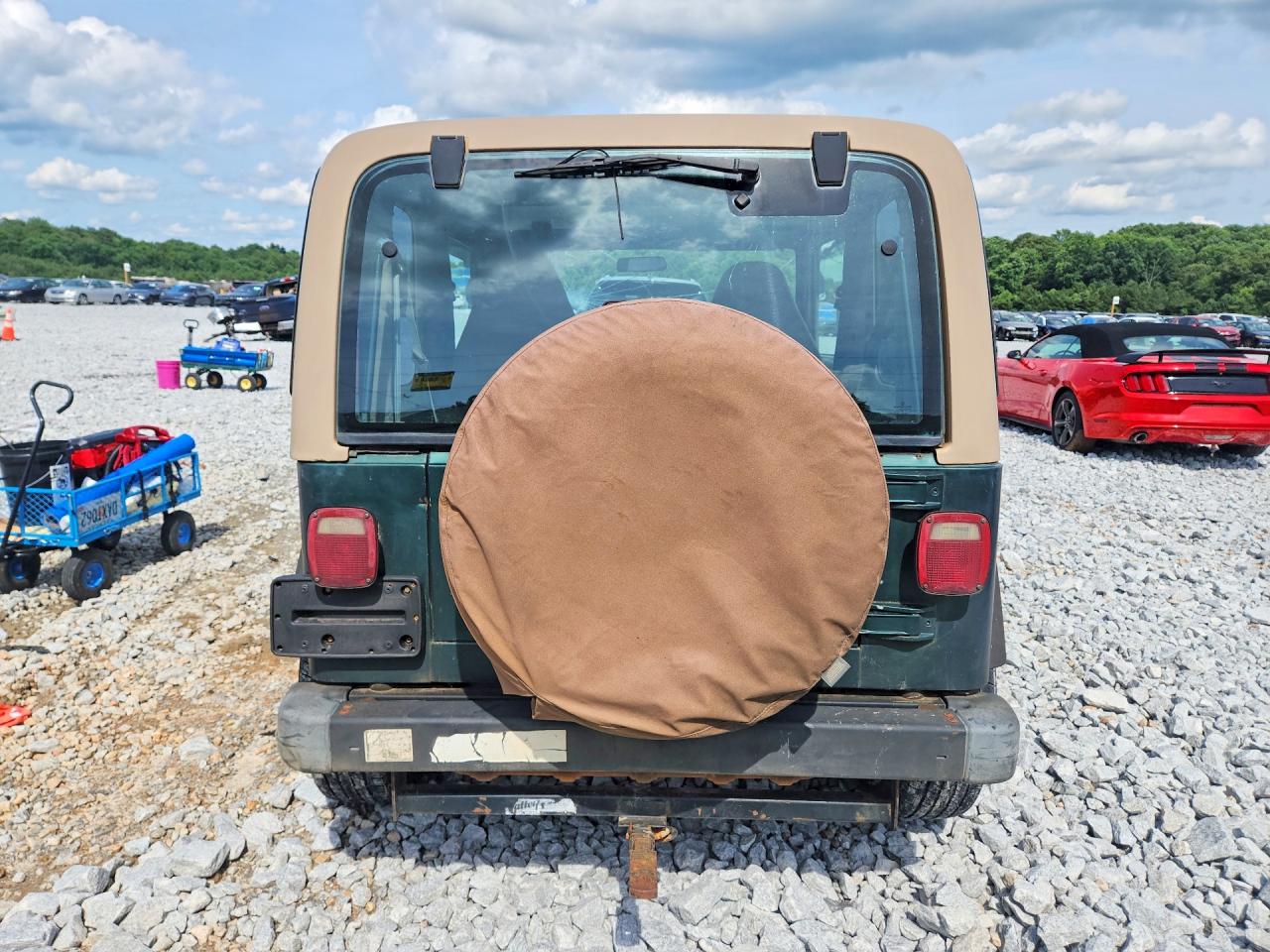 2001 Jeep Wrangler / Tj Sport Green vin: 1J4FA49S91P367646