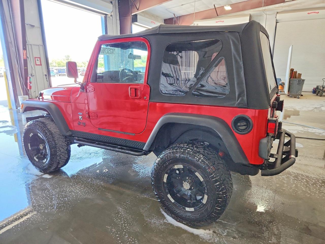 2001 Jeep Wrangler / Tj Sport Red vin: 1J4FA49S91P376007