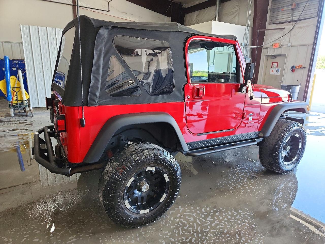 2001 Jeep Wrangler / Tj Sport Red vin: 1J4FA49S91P376007