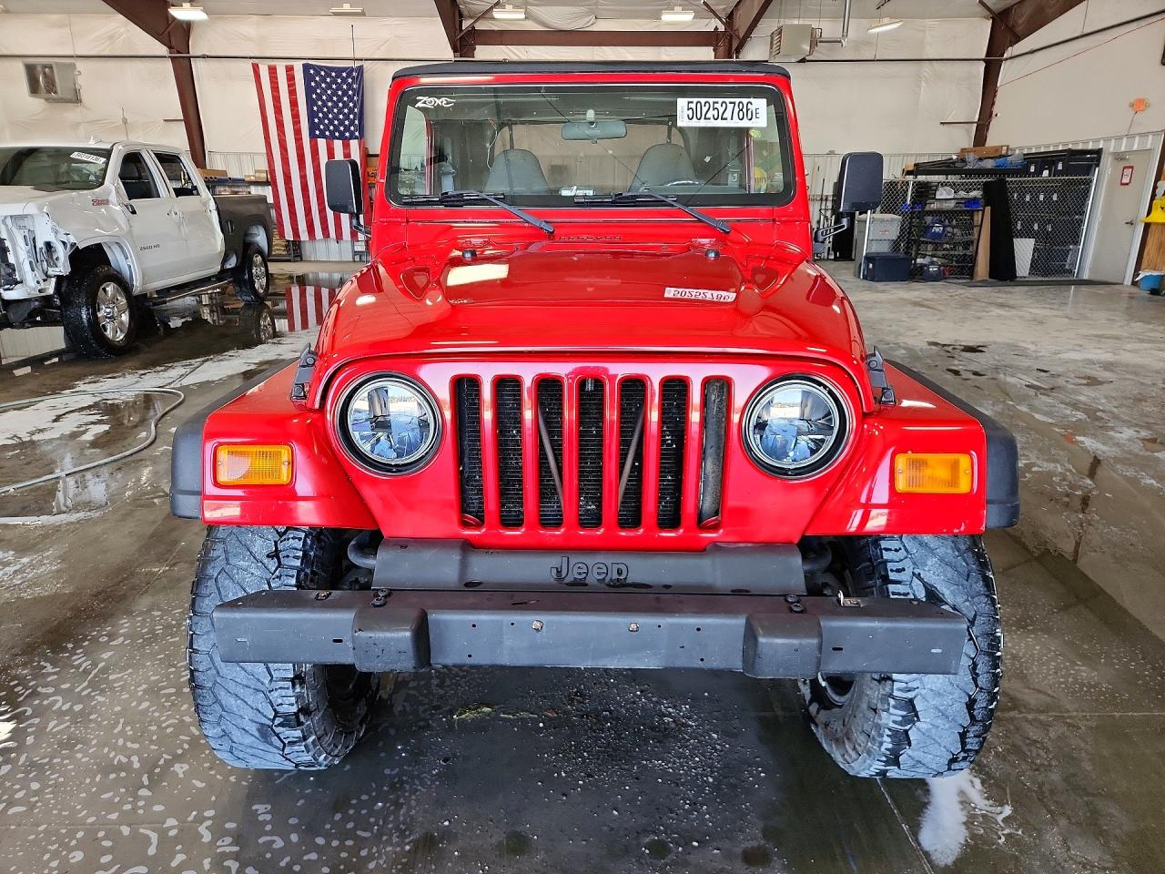2001 Jeep Wrangler / Tj Sport Red vin: 1J4FA49S91P376007