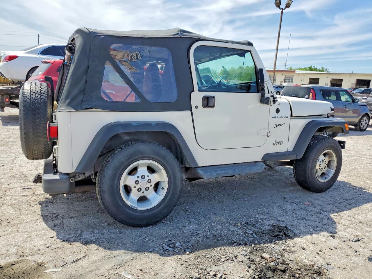 2002 Jeep Wrangler / Tj Sport White vin: 1J4FA49S92P755378