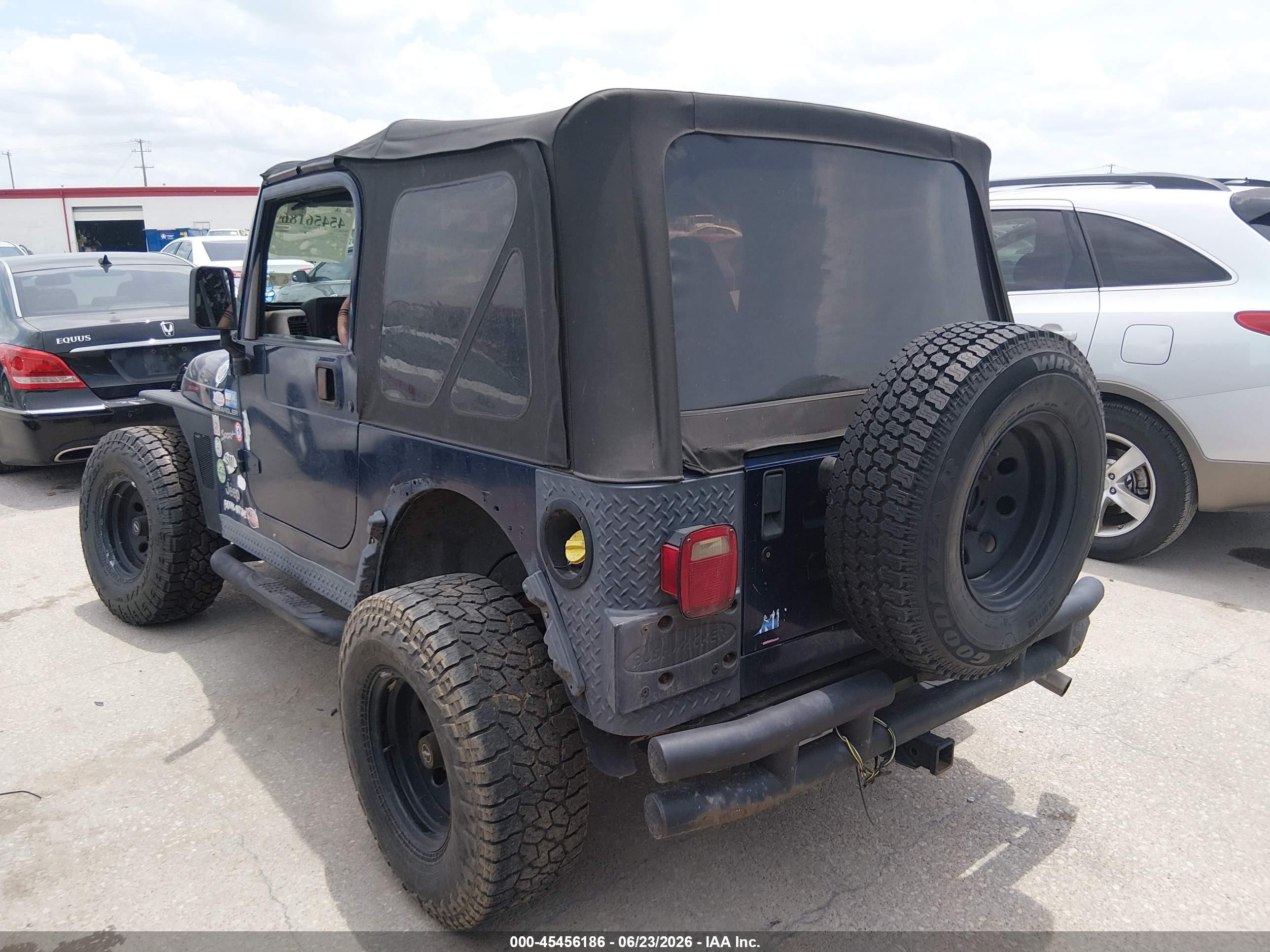 2002 Jeep Wrangler Sport Blue vin: 1J4FA49S92P756448