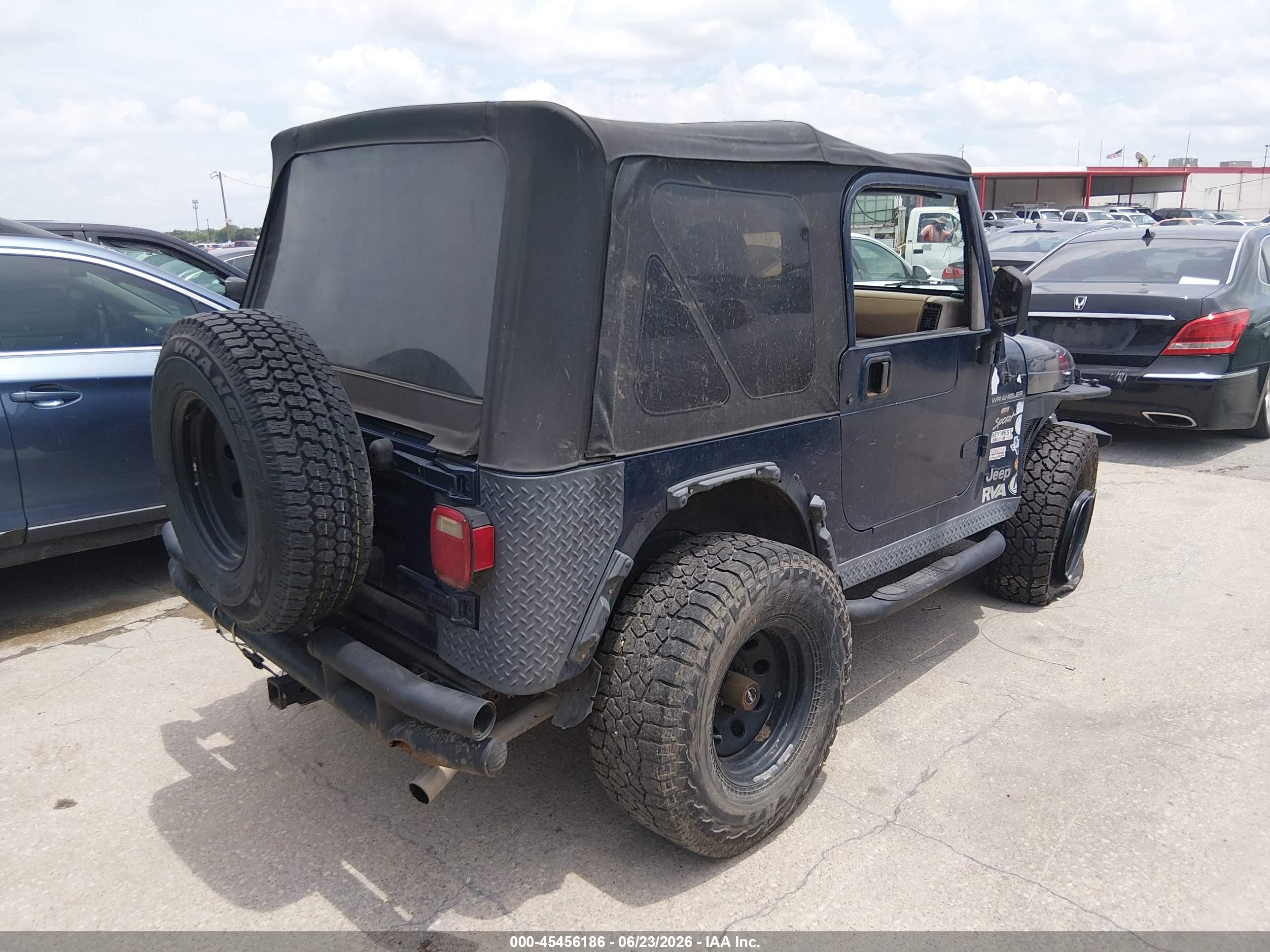 2002 Jeep Wrangler Sport Blue vin: 1J4FA49S92P756448