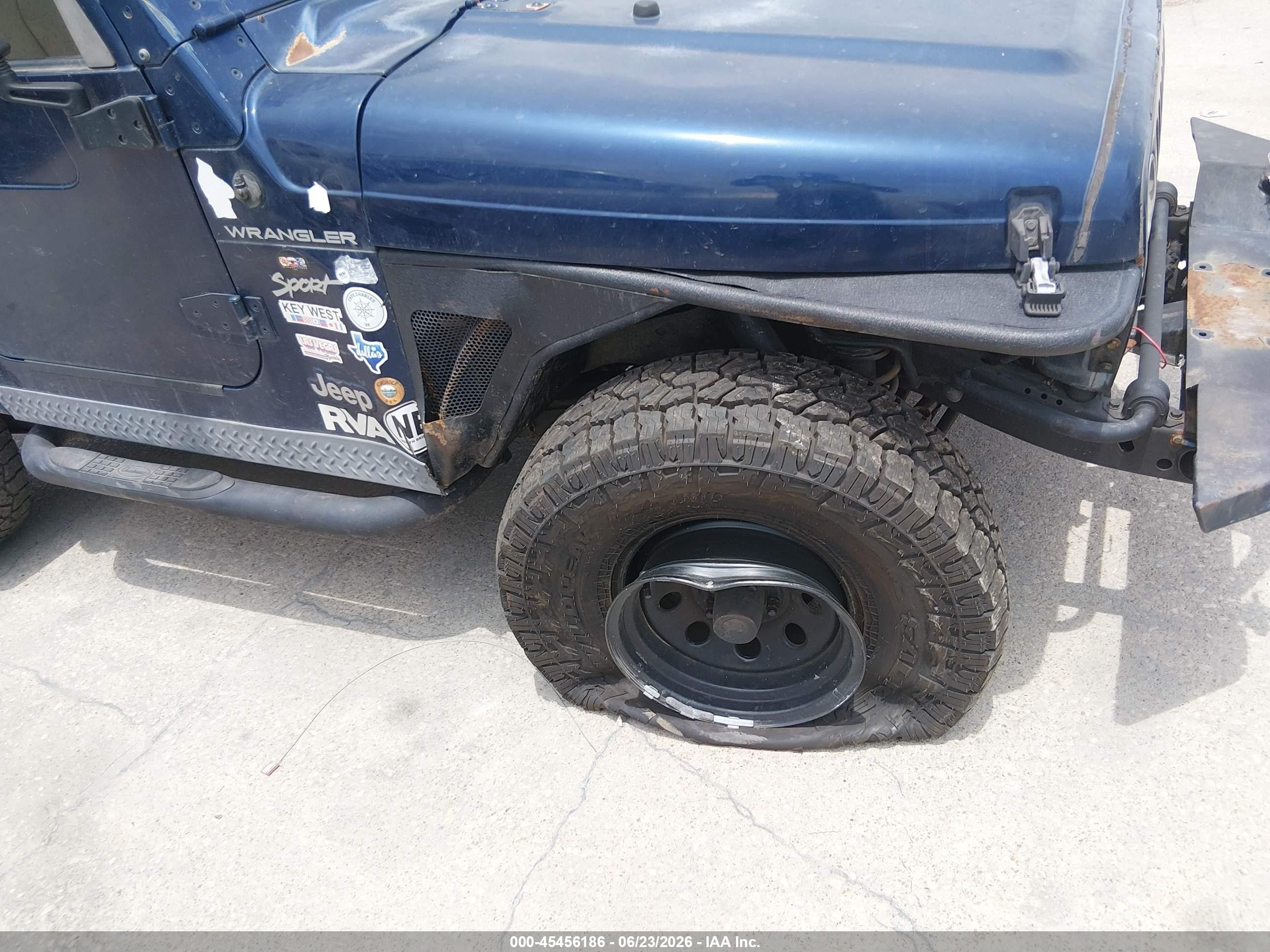 2002 Jeep Wrangler Sport Blue vin: 1J4FA49S92P756448