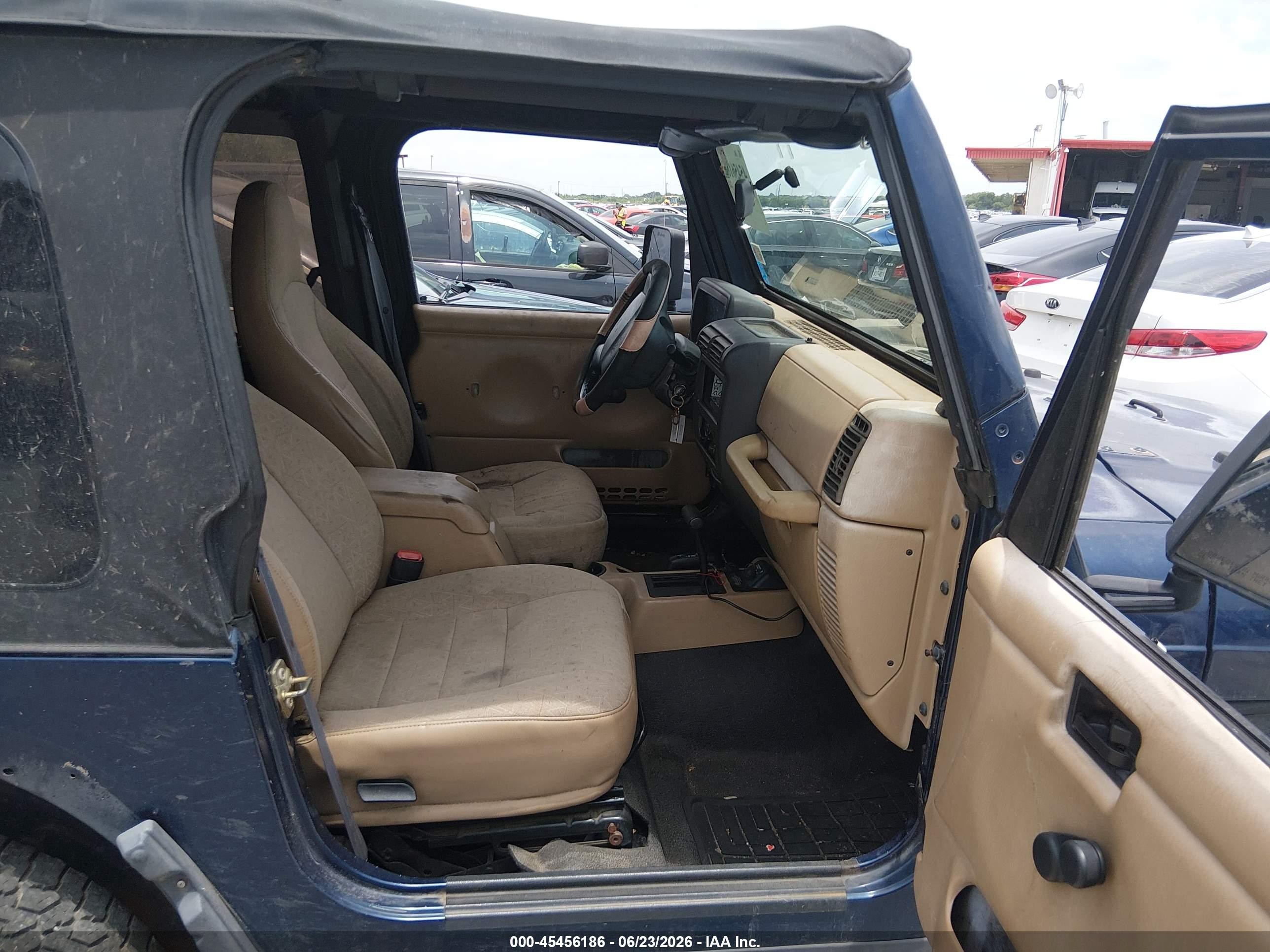 2002 Jeep Wrangler Sport Blue vin: 1J4FA49S92P756448