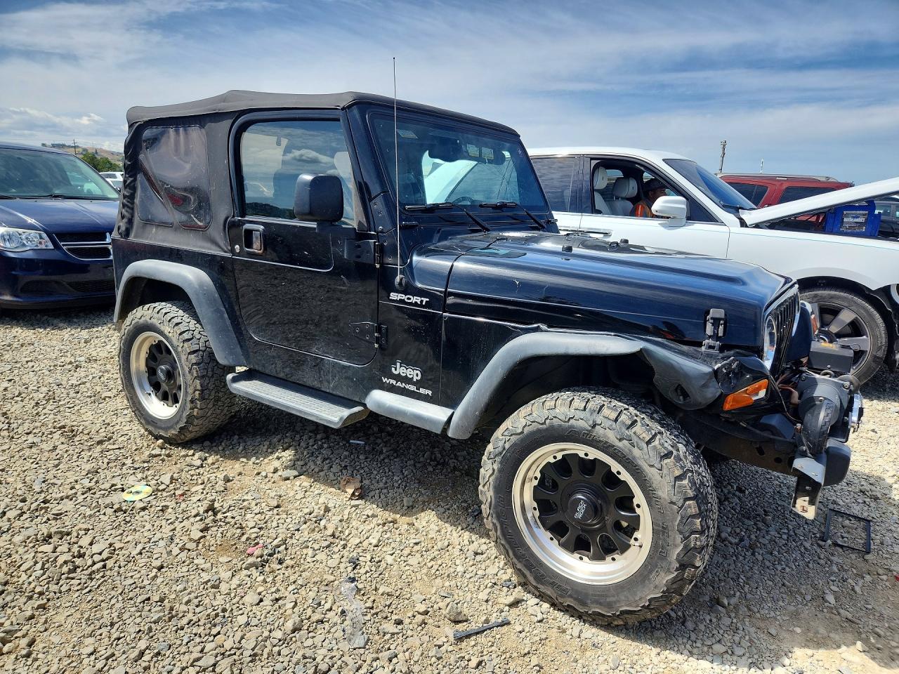 2003 Jeep Wrangler / Tj Sport Black vin: 1J4FA49S93P330812