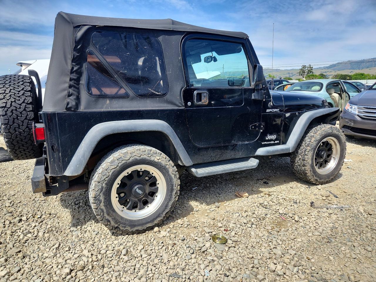 2003 Jeep Wrangler / Tj Sport Black vin: 1J4FA49S93P330812