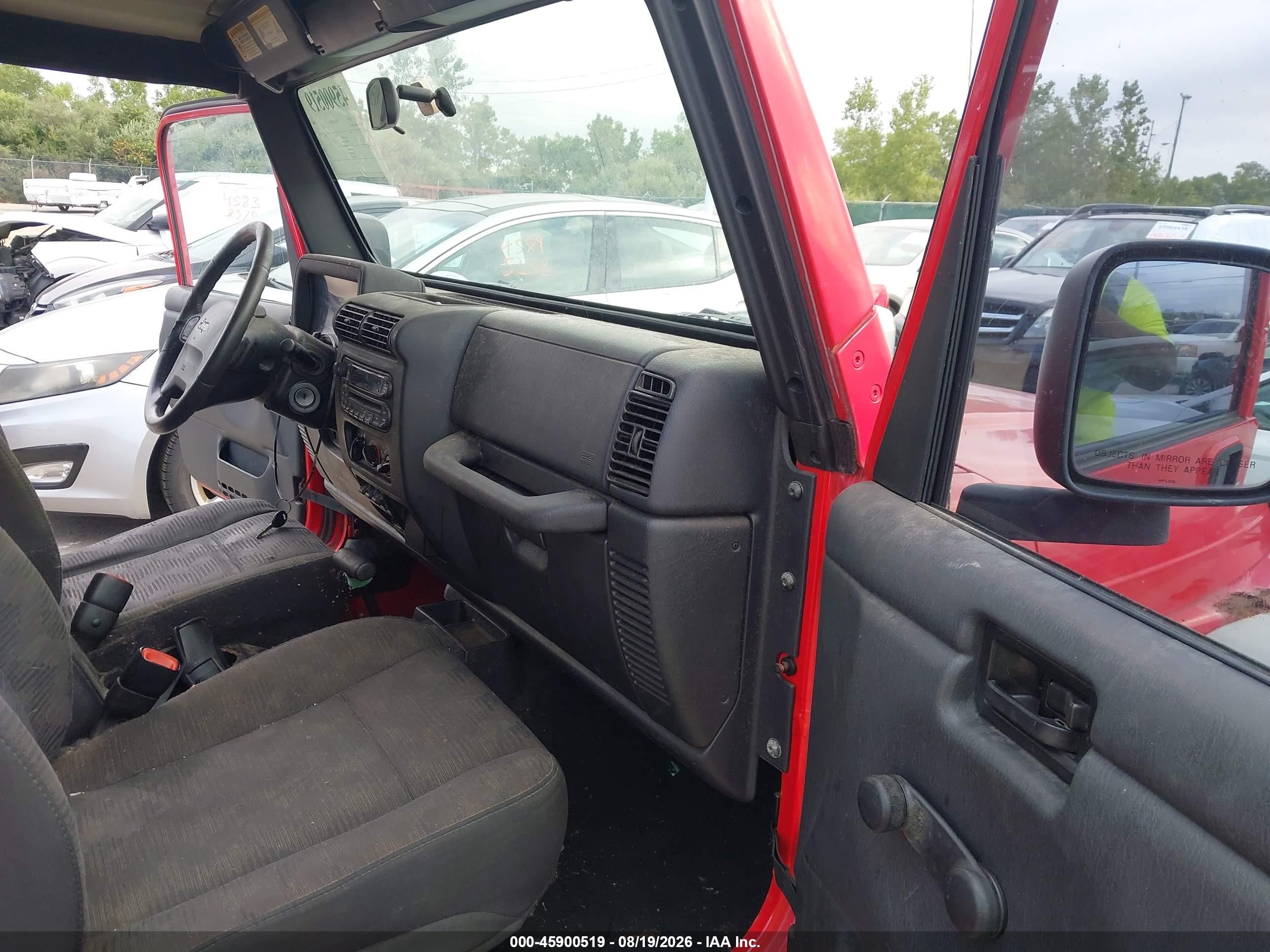 2005 Jeep Wrangler Sport Red vin: 1J4FA49S95P388230
