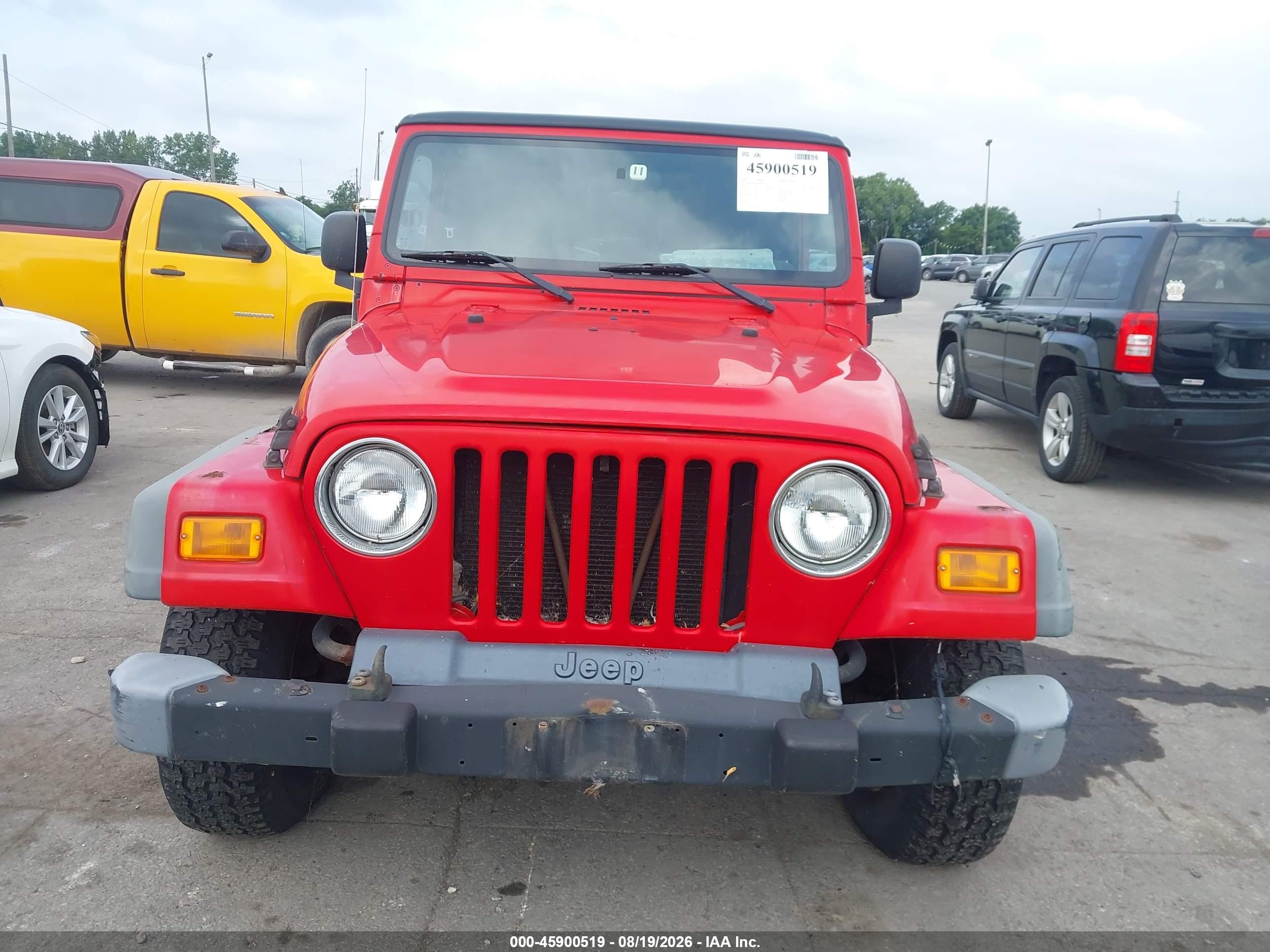 2005 Jeep Wrangler Sport Red vin: 1J4FA49S95P388230