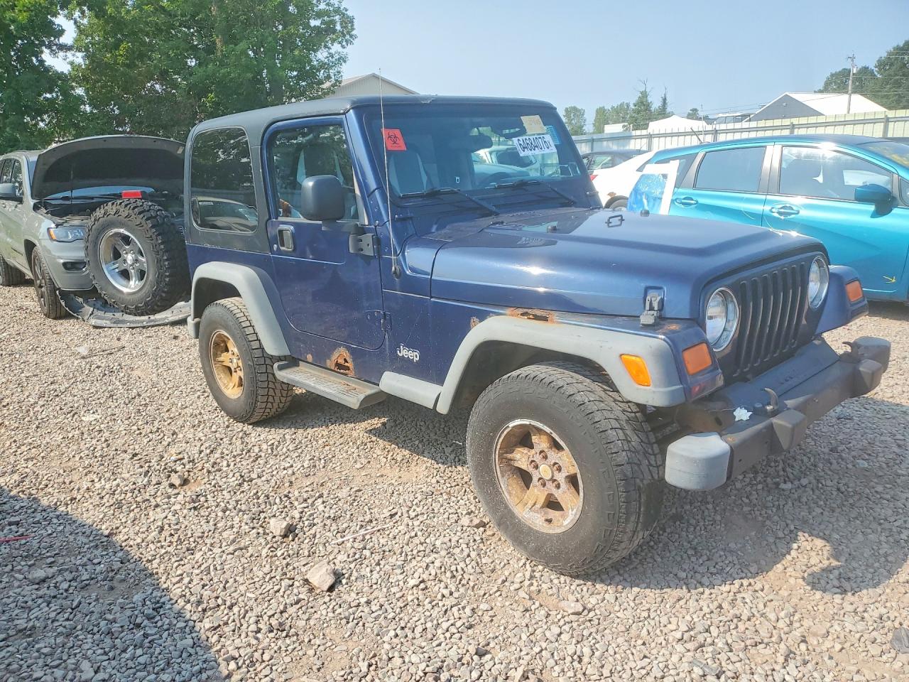 2006 Jeep Wrangler / Tj Sport Синий vin: 1J4FA49S96P729935