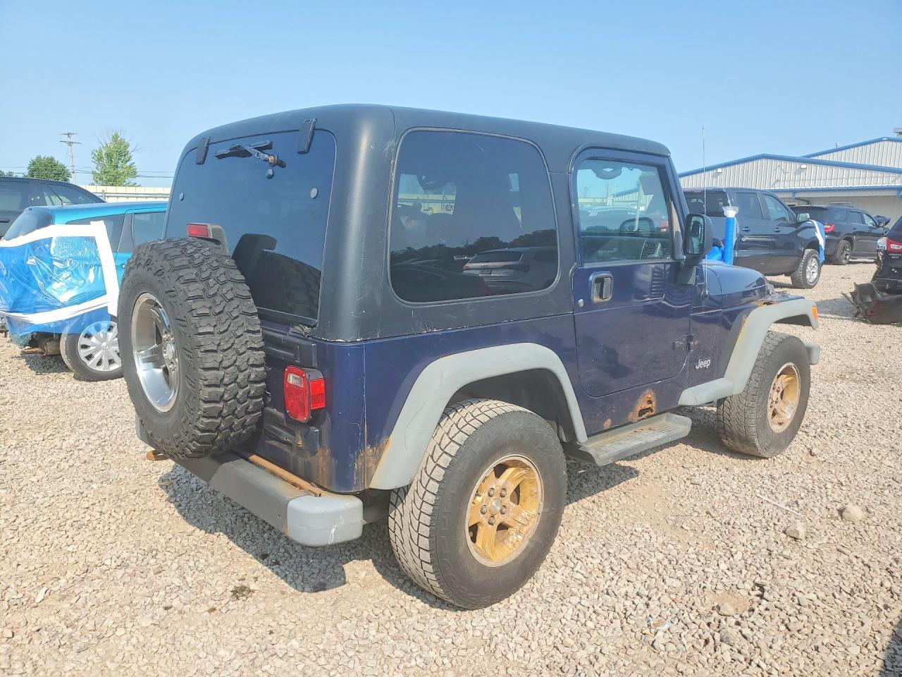 2006 Jeep Wrangler / Tj Sport Синий vin: 1J4FA49S96P729935