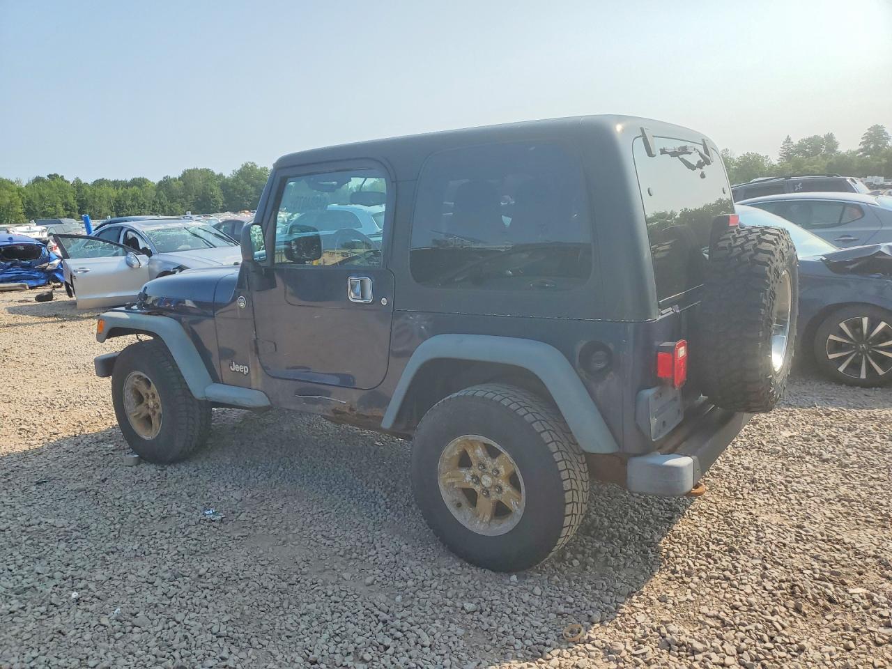 2006 Jeep Wrangler / Tj Sport Синий vin: 1J4FA49S96P729935