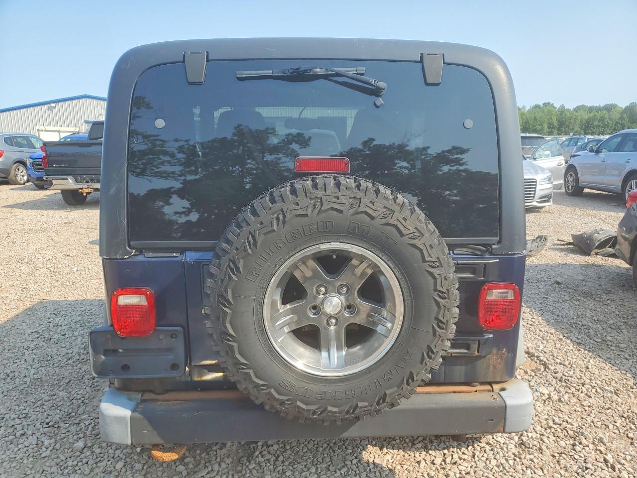 2006 Jeep Wrangler / Tj Sport Синий vin: 1J4FA49S96P729935