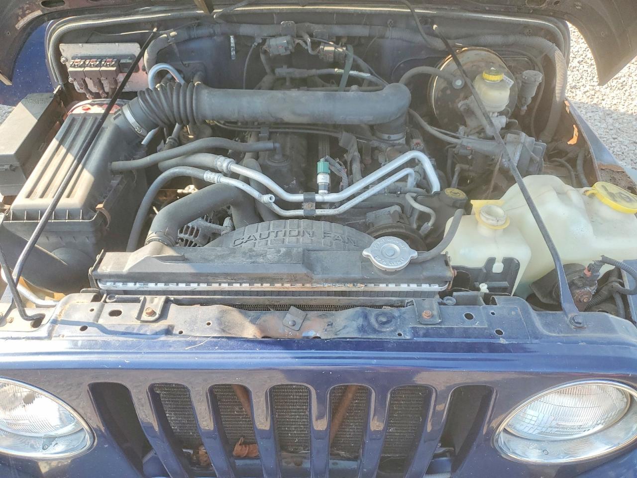 2006 Jeep Wrangler / Tj Sport Синий vin: 1J4FA49S96P729935