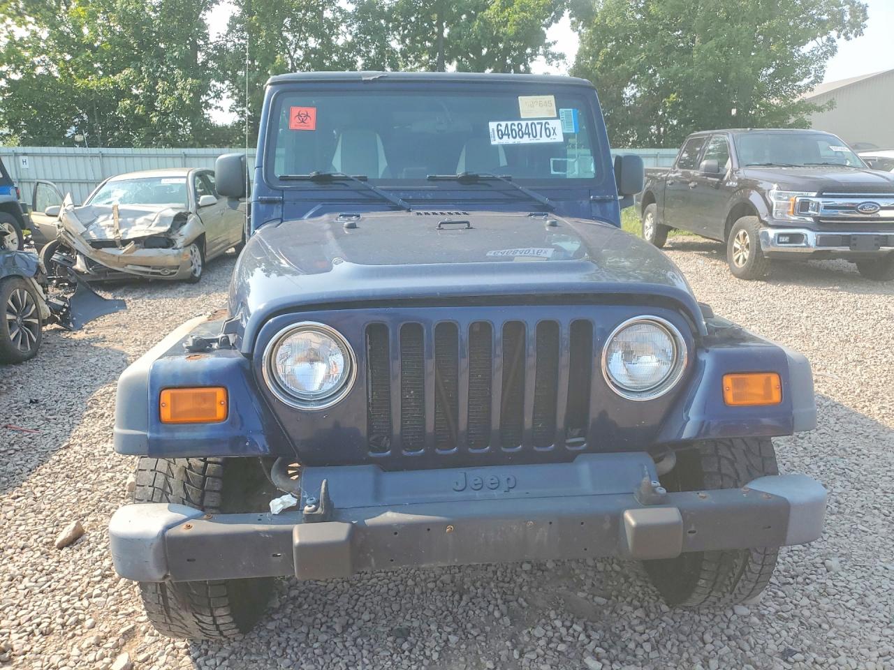 2006 Jeep Wrangler / Tj Sport Синий vin: 1J4FA49S96P729935