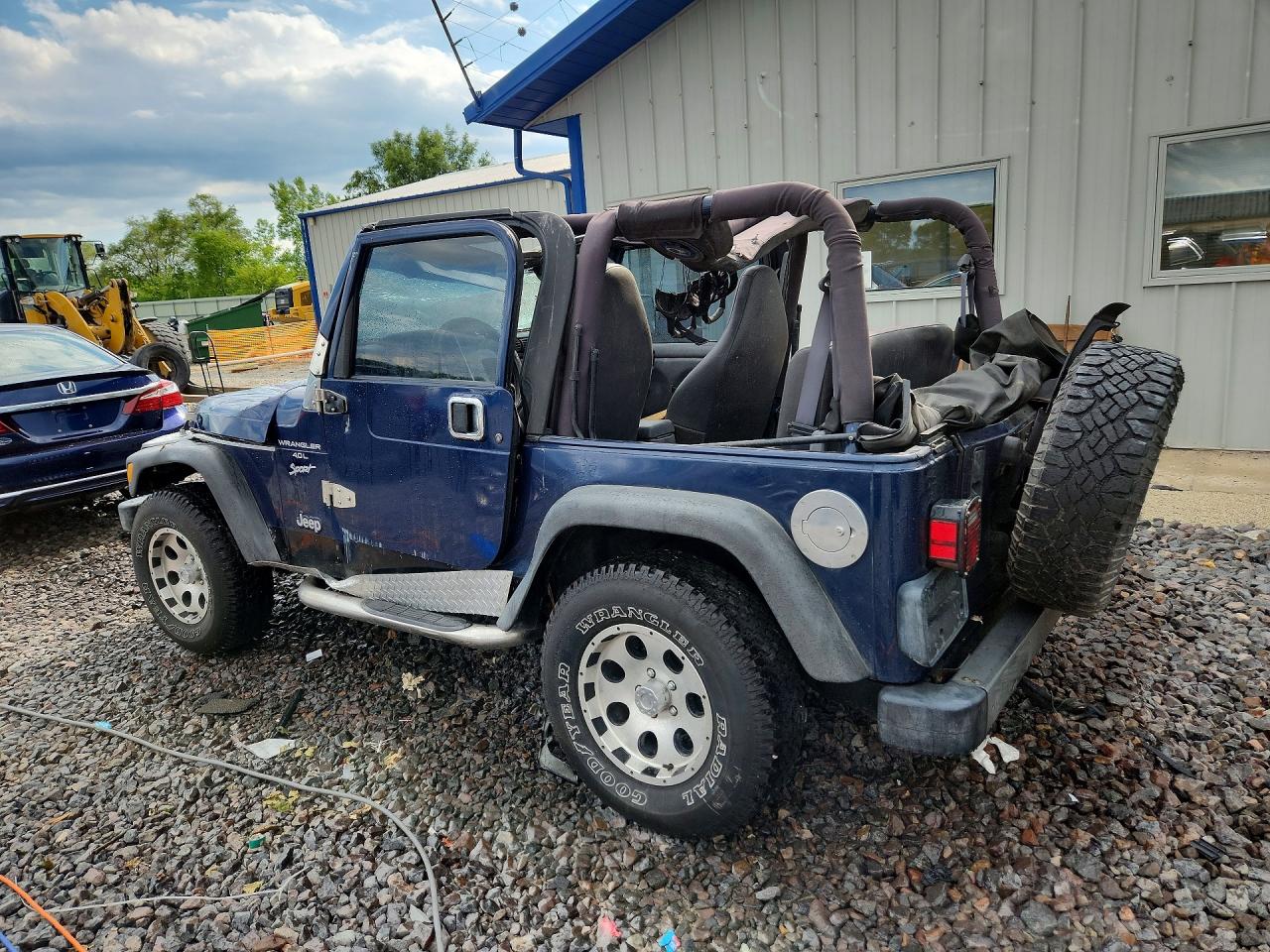 2000 Jeep Wrangler / Tj Sport Синий vin: 1J4FA49S9YP804703