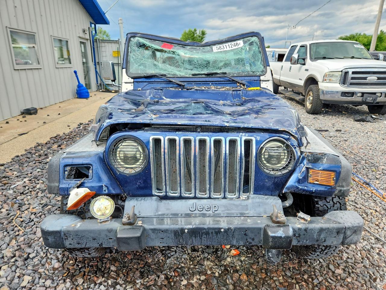 2000 Jeep Wrangler / Tj Sport Синий vin: 1J4FA49S9YP804703