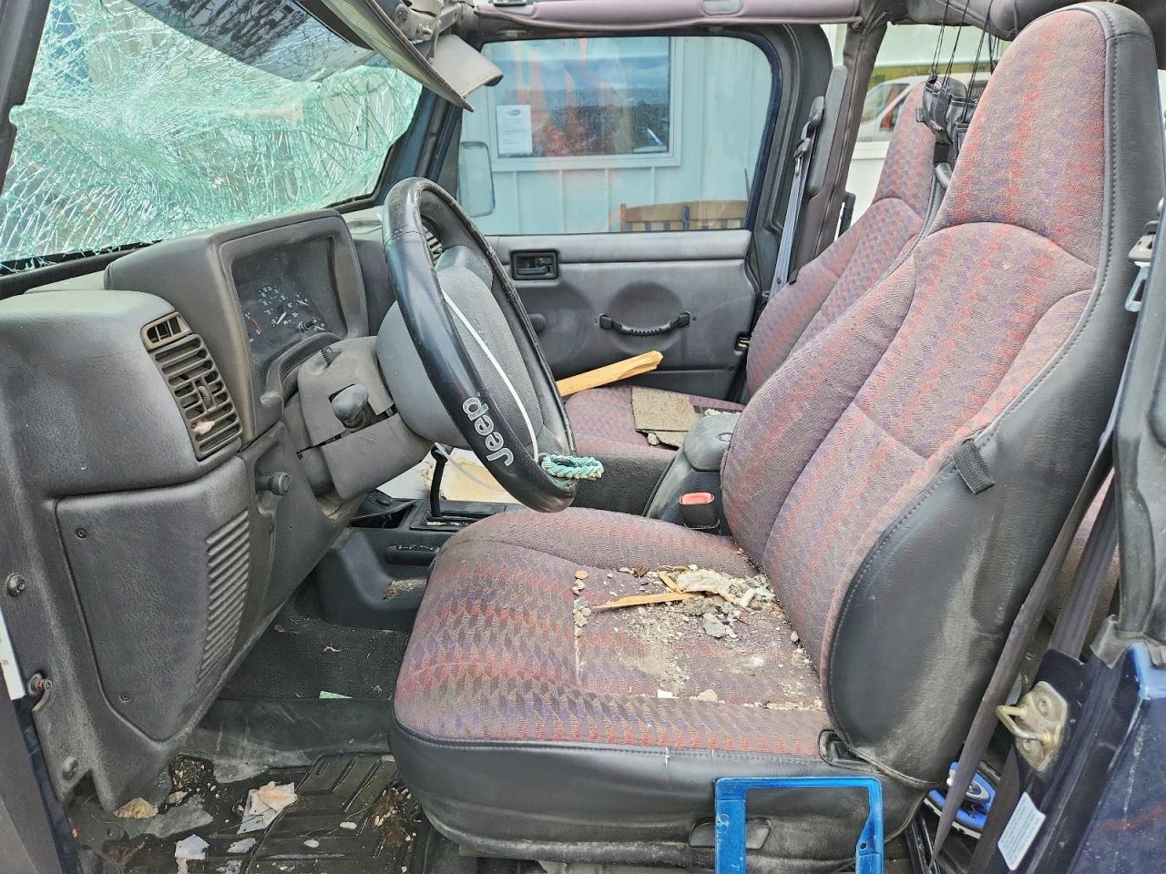 2000 Jeep Wrangler / Tj Sport Синий vin: 1J4FA49S9YP804703