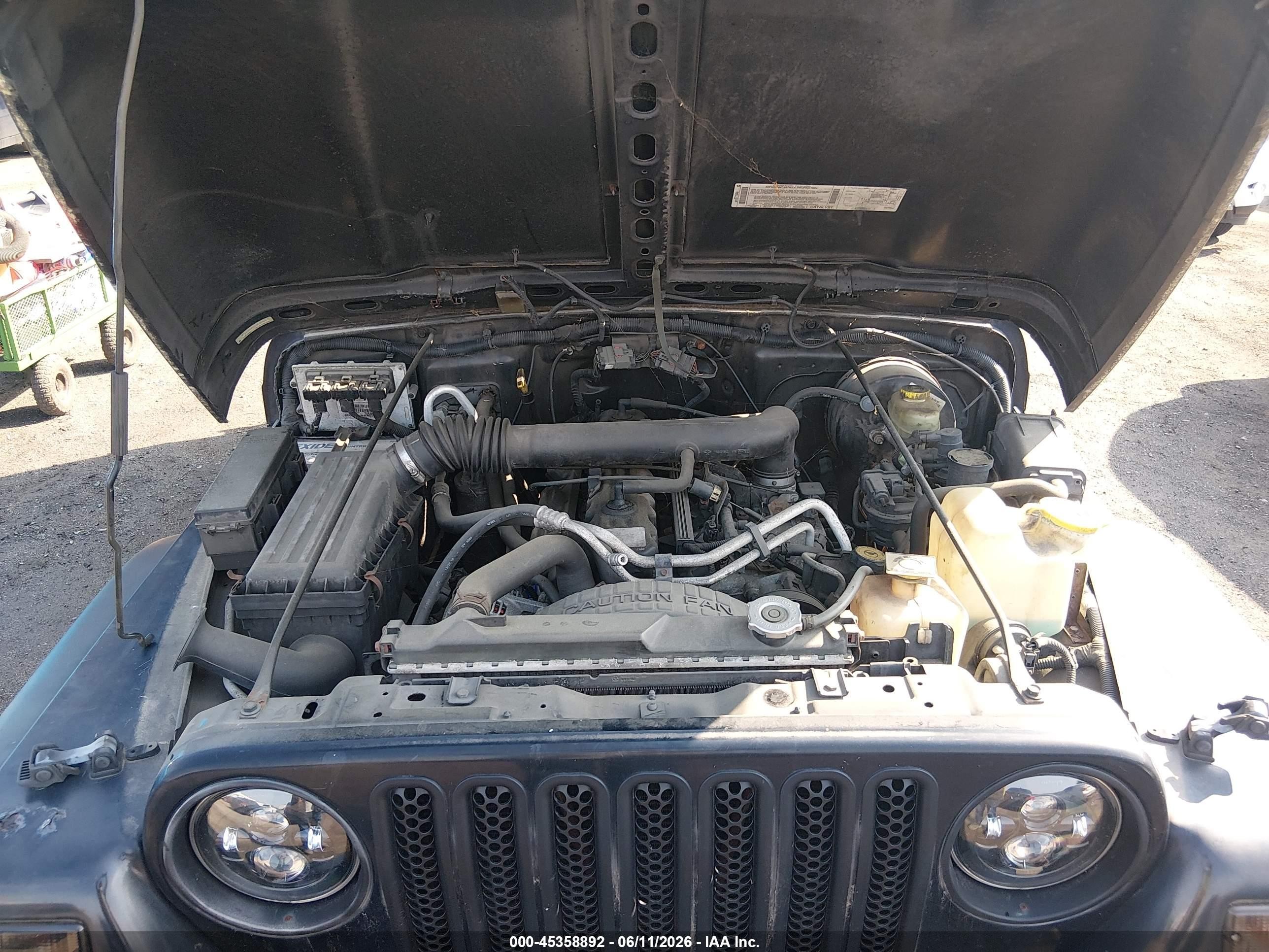 2001 Jeep Wrangler Sport Black vin: 1J4FA49SX1P324403