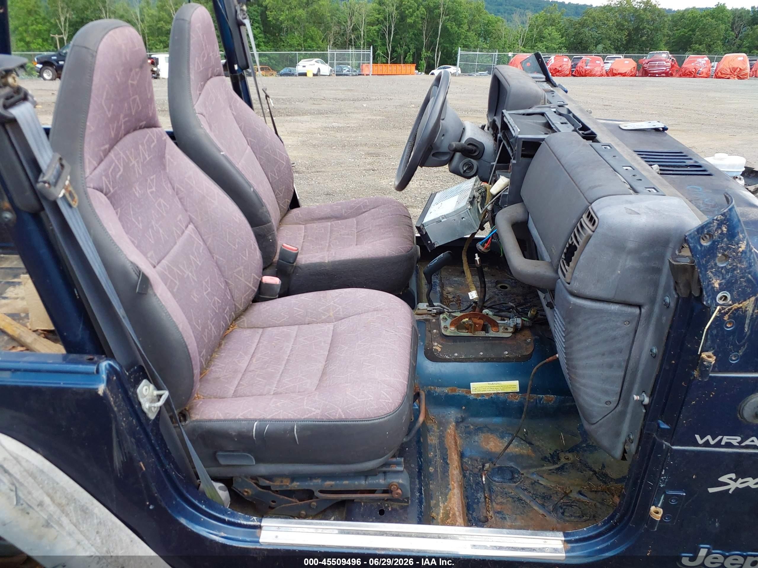2002 Jeep Wrangler Sport Blue vin: 1J4FA49SX2P704181