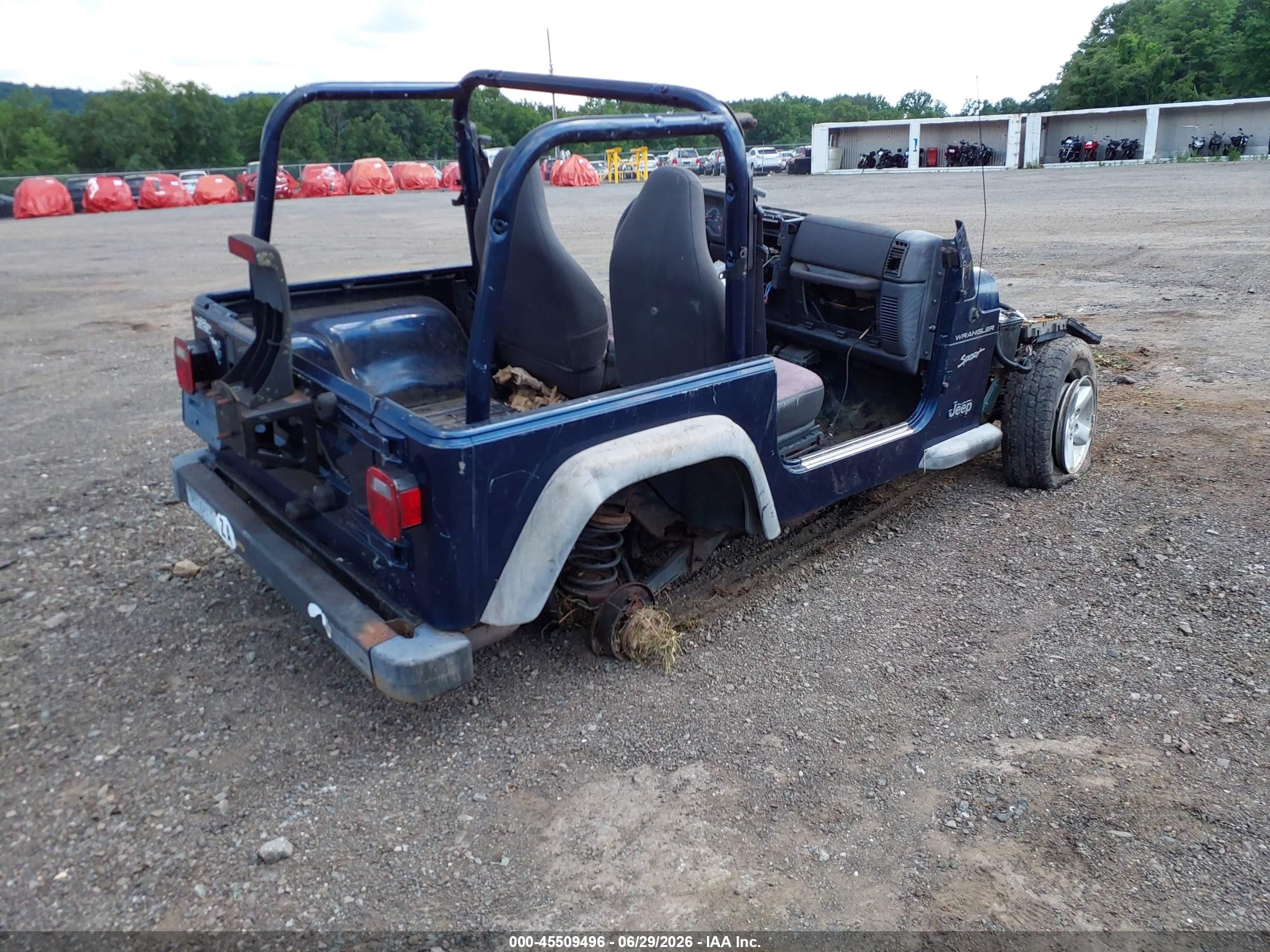 2002 Jeep Wrangler Sport Blue vin: 1J4FA49SX2P704181