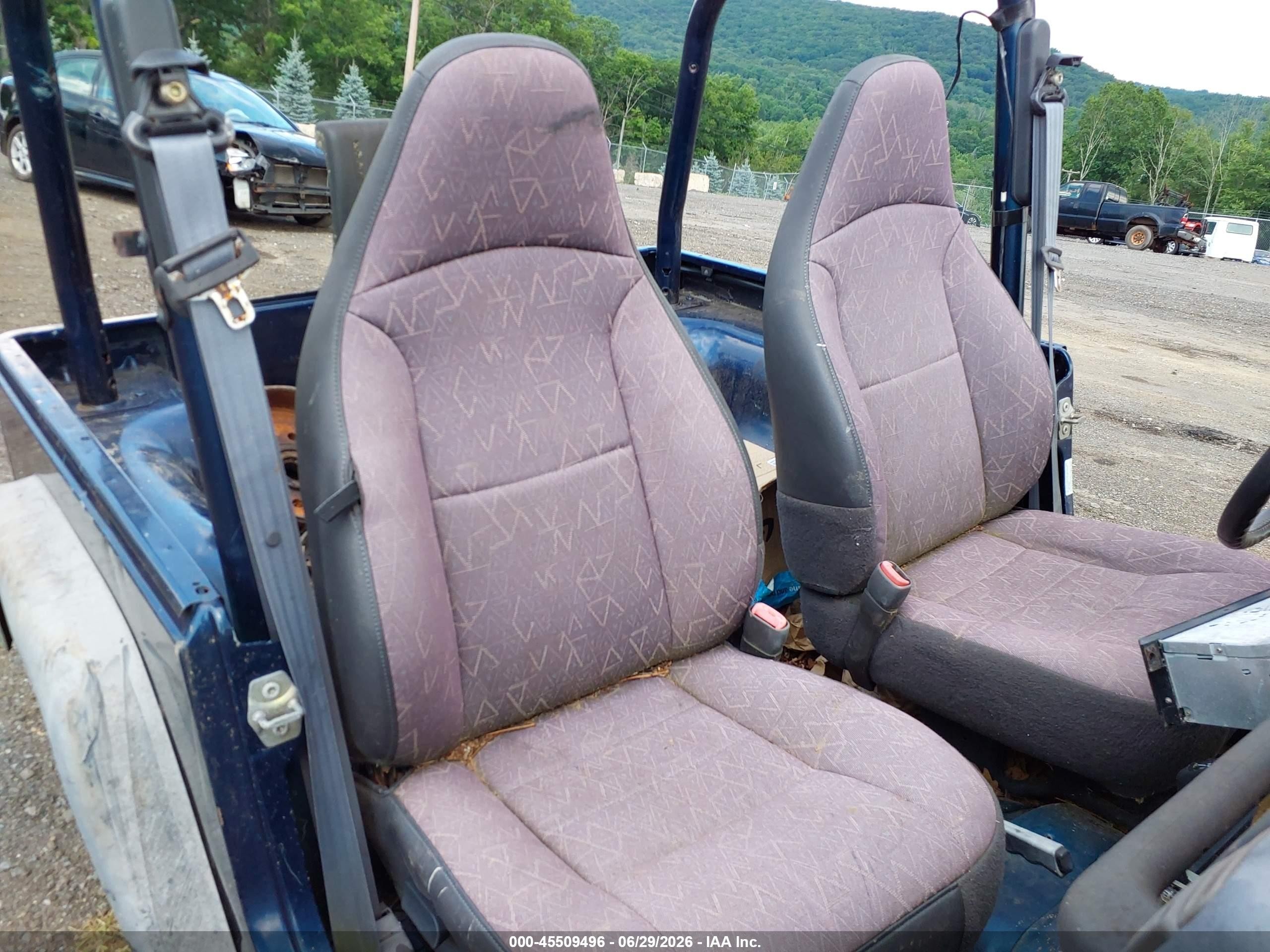 2002 Jeep Wrangler Sport Blue vin: 1J4FA49SX2P704181