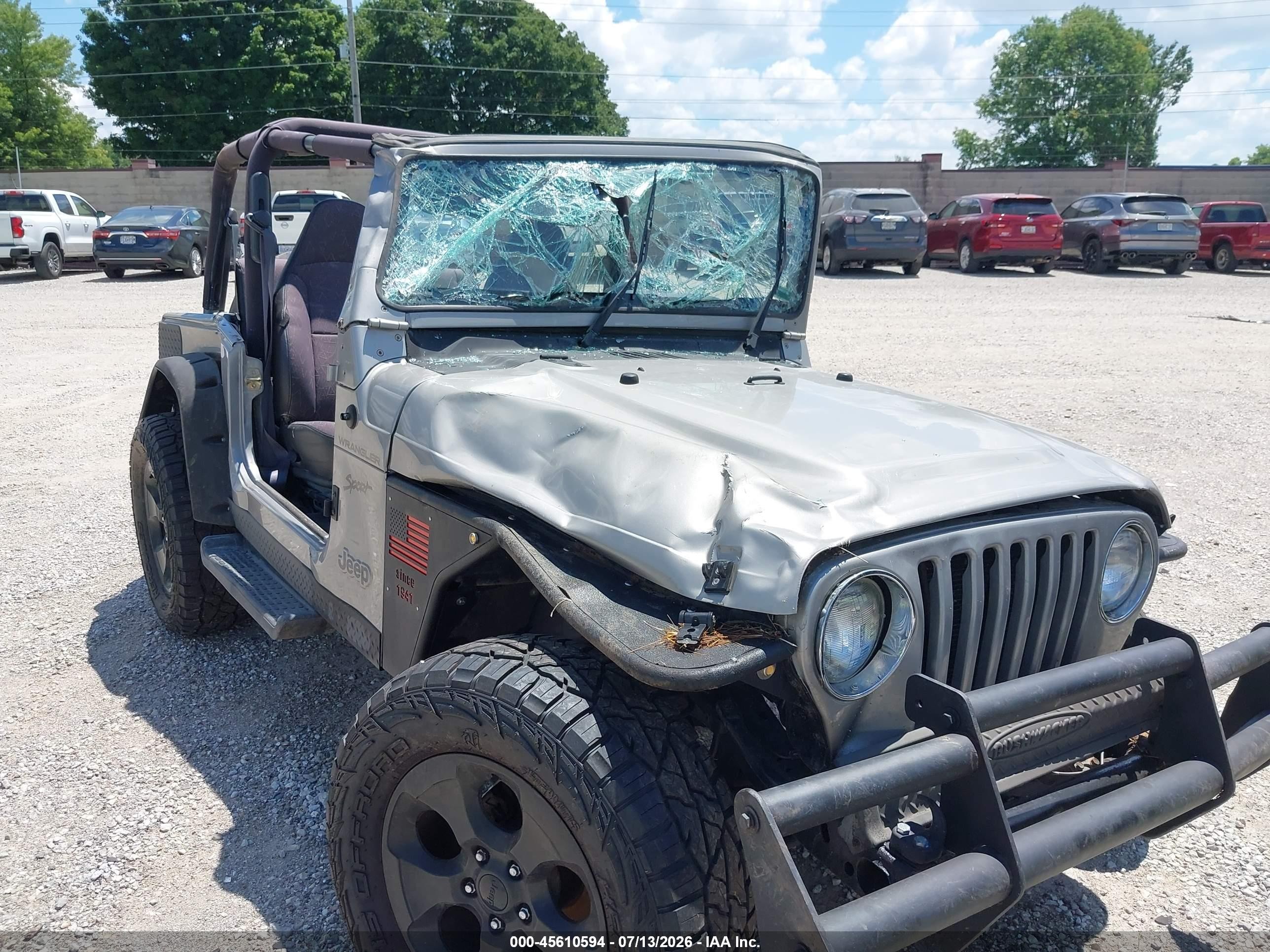 2002 Jeep Wrangler Sport Silver vin: 1J4FA49SX2P720266