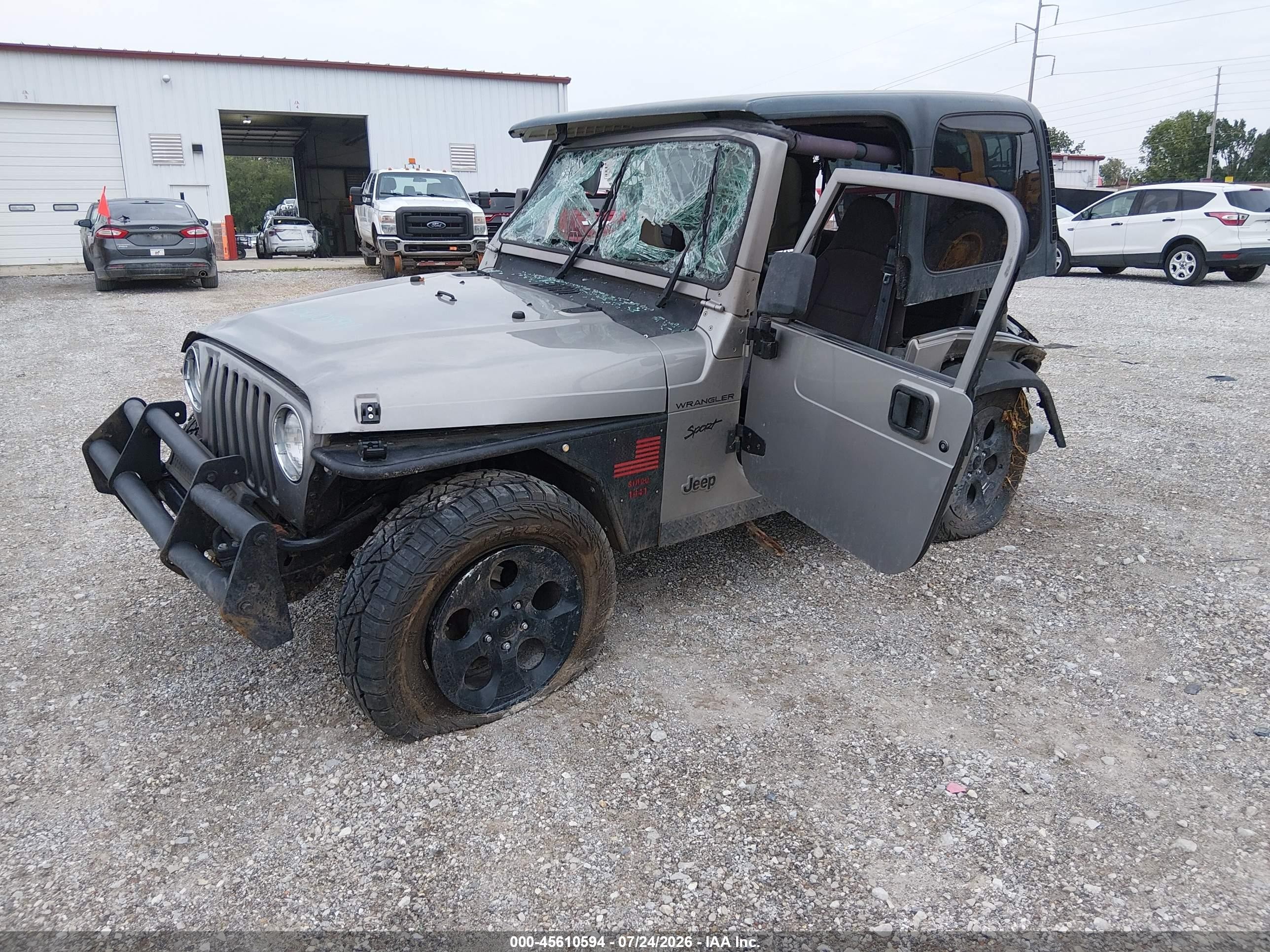 2002 Jeep Wrangler Sport Silver vin: 1J4FA49SX2P720266