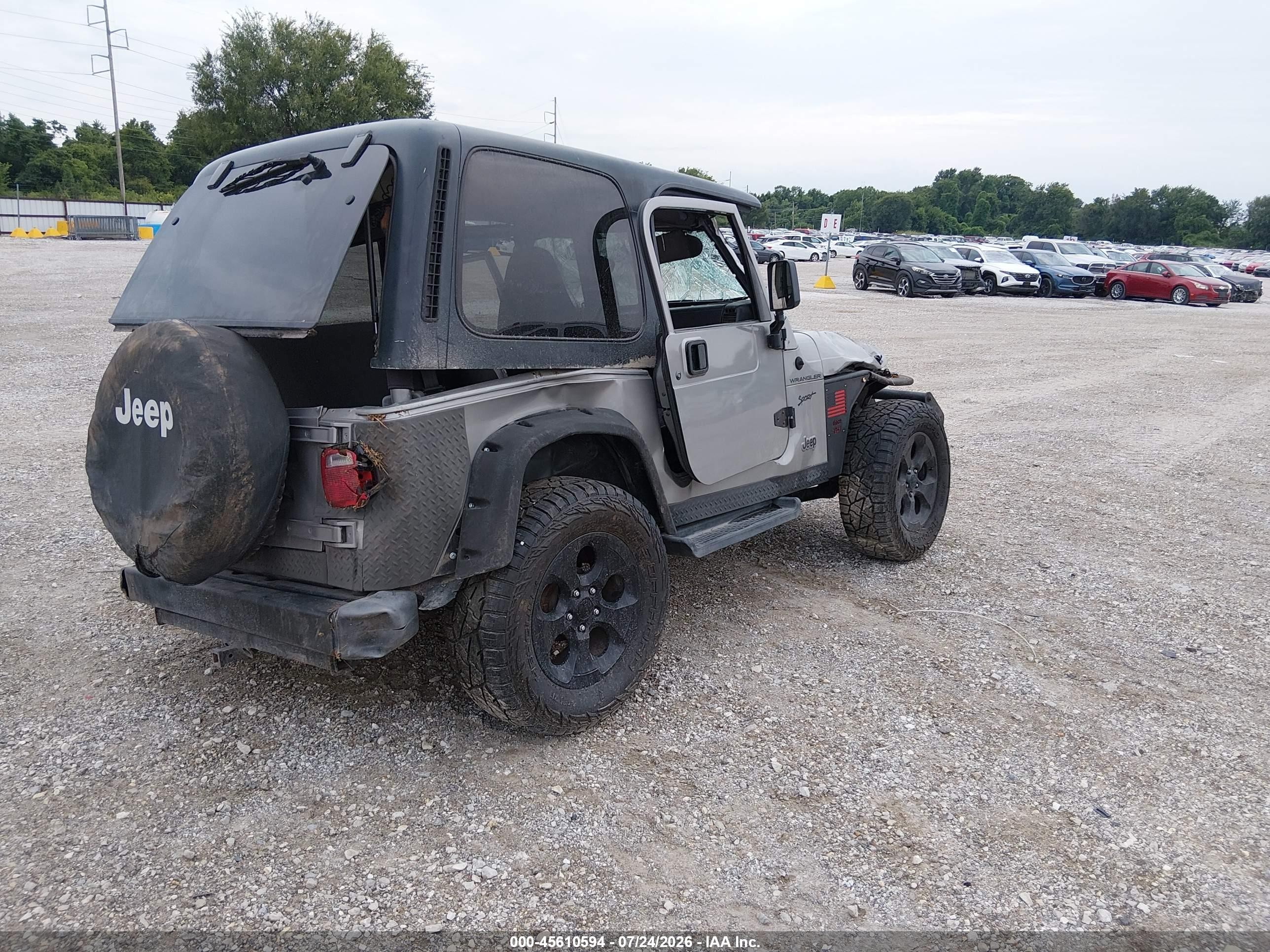2002 Jeep Wrangler Sport Silver vin: 1J4FA49SX2P720266