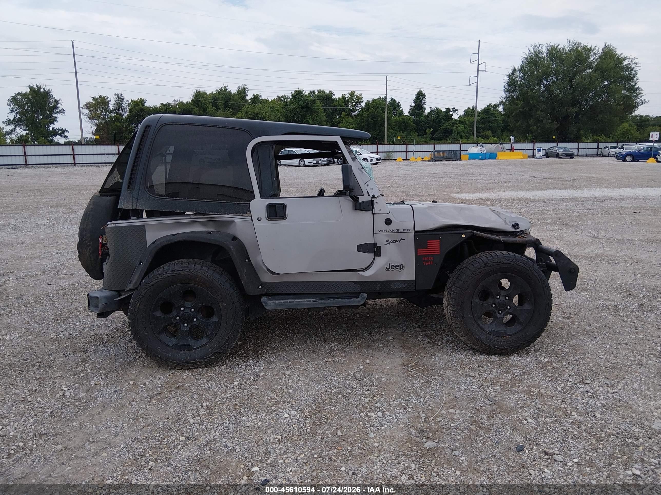 2002 Jeep Wrangler Sport Silver vin: 1J4FA49SX2P720266
