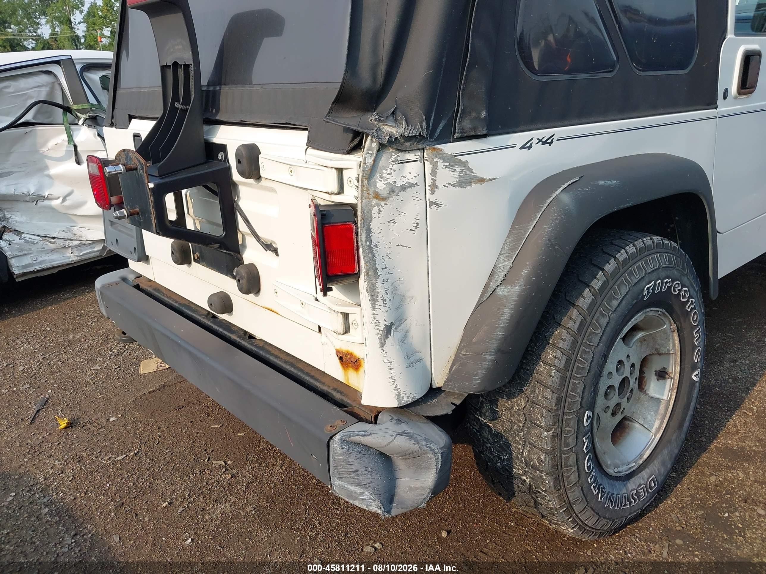 2002 Jeep Wrangler Sport Белый vin: 1J4FA49SX2P766762