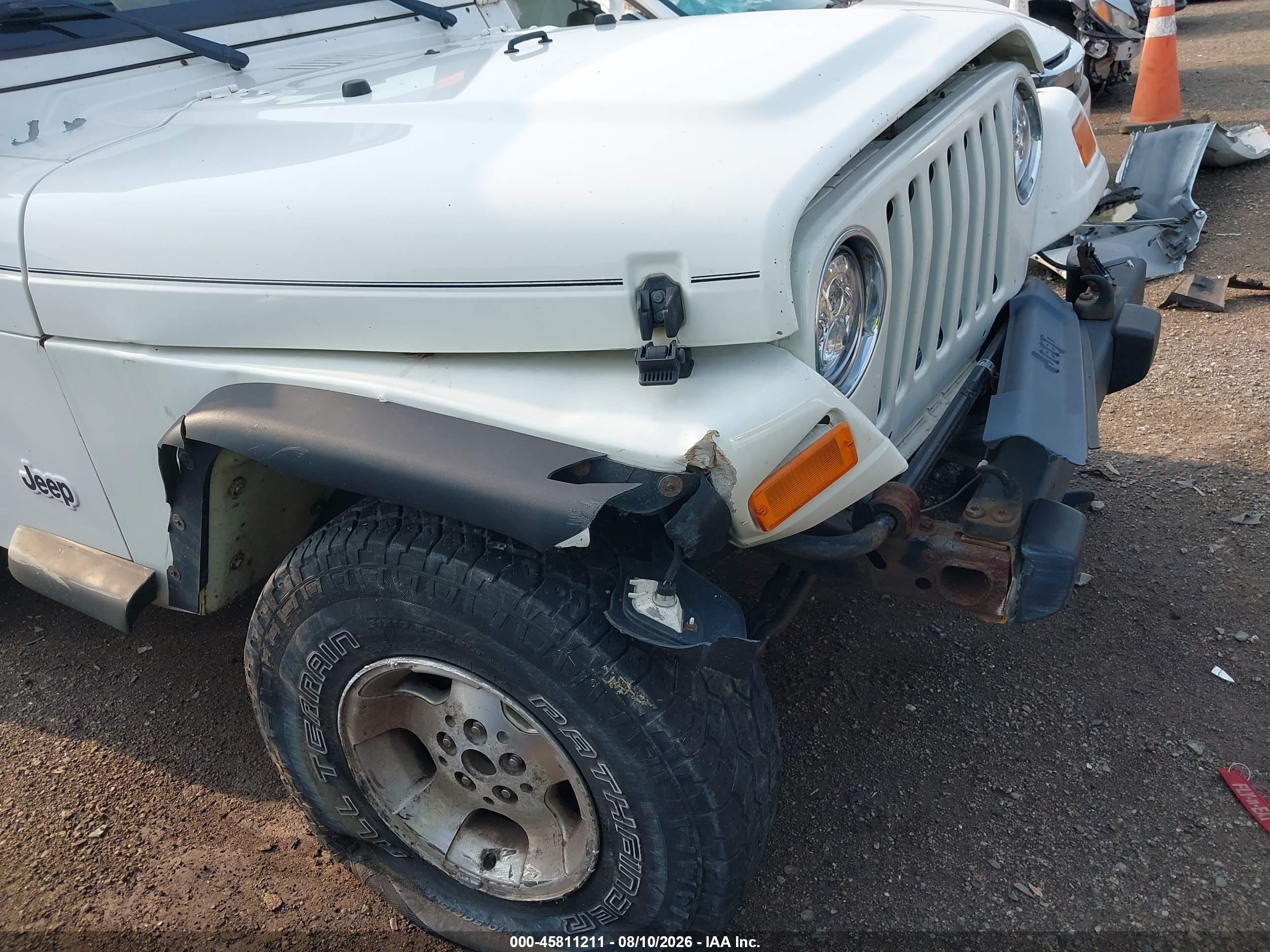 2002 Jeep Wrangler Sport Белый vin: 1J4FA49SX2P766762
