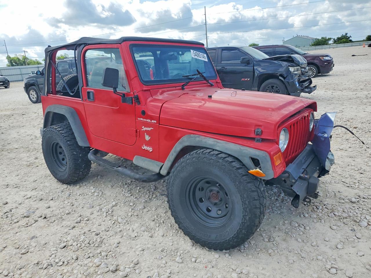 2002 Jeep Wrangler Red vin: 1J4FA49SX2P770343