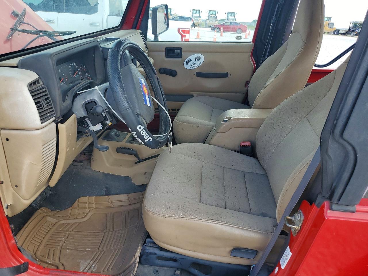 2002 Jeep Wrangler Red vin: 1J4FA49SX2P770343