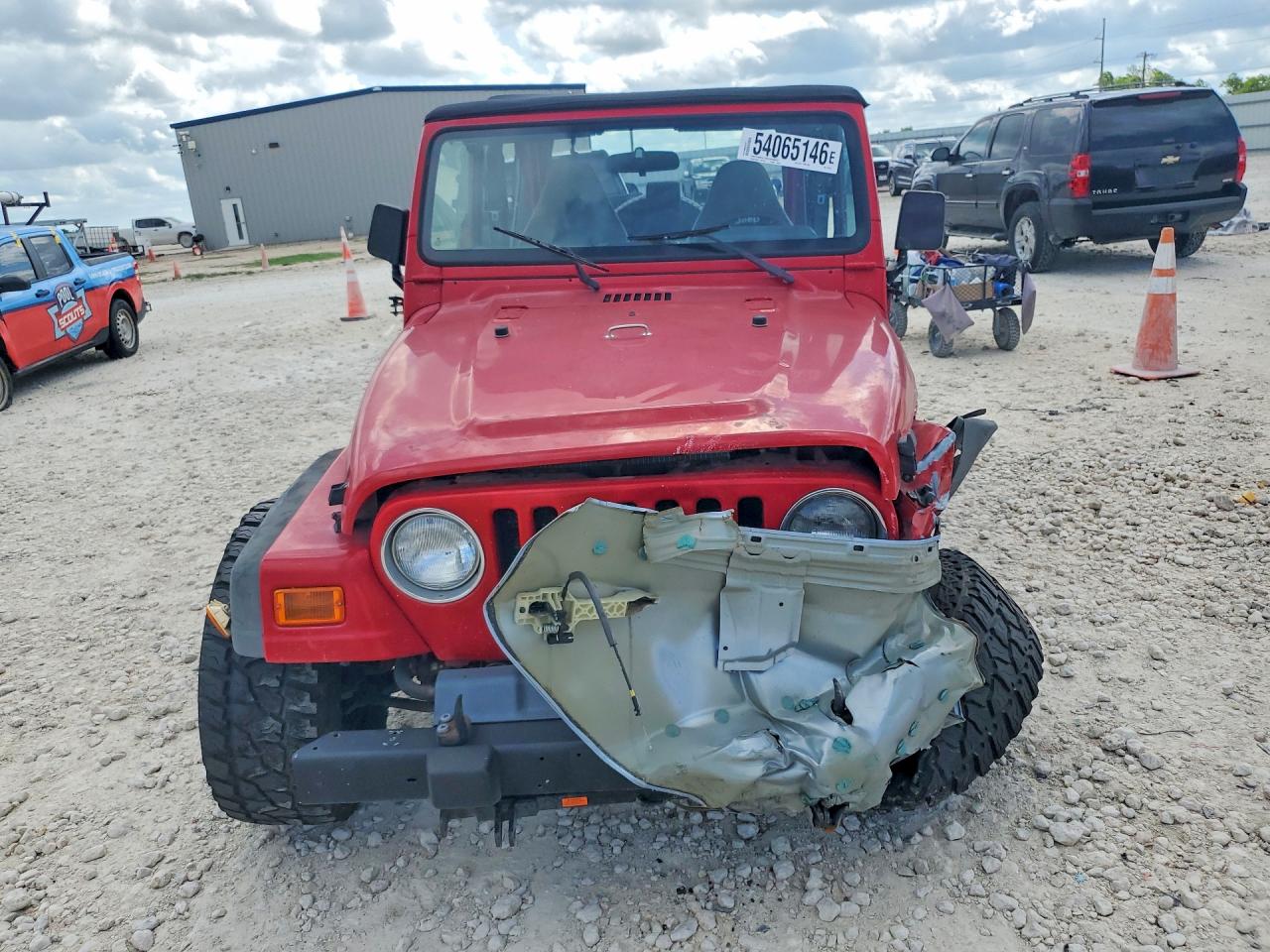 2002 Jeep Wrangler Red vin: 1J4FA49SX2P770343