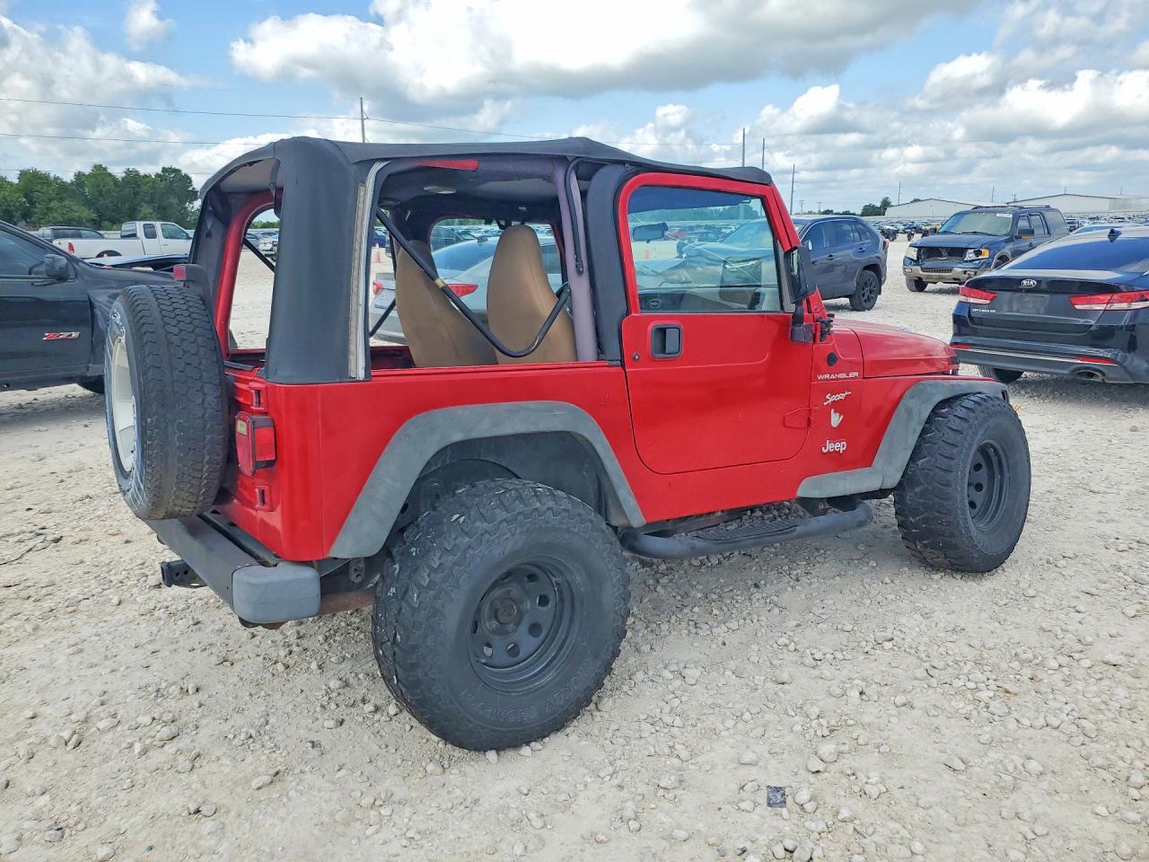 2002 Jeep Wrangler Red vin: 1J4FA49SX2P770343