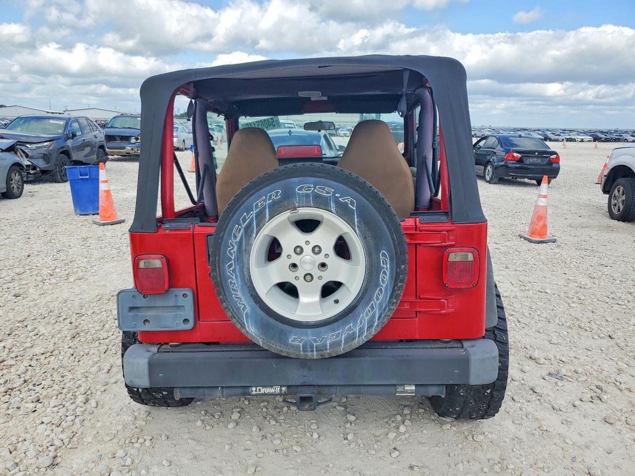 2002 Jeep Wrangler Red vin: 1J4FA49SX2P770343