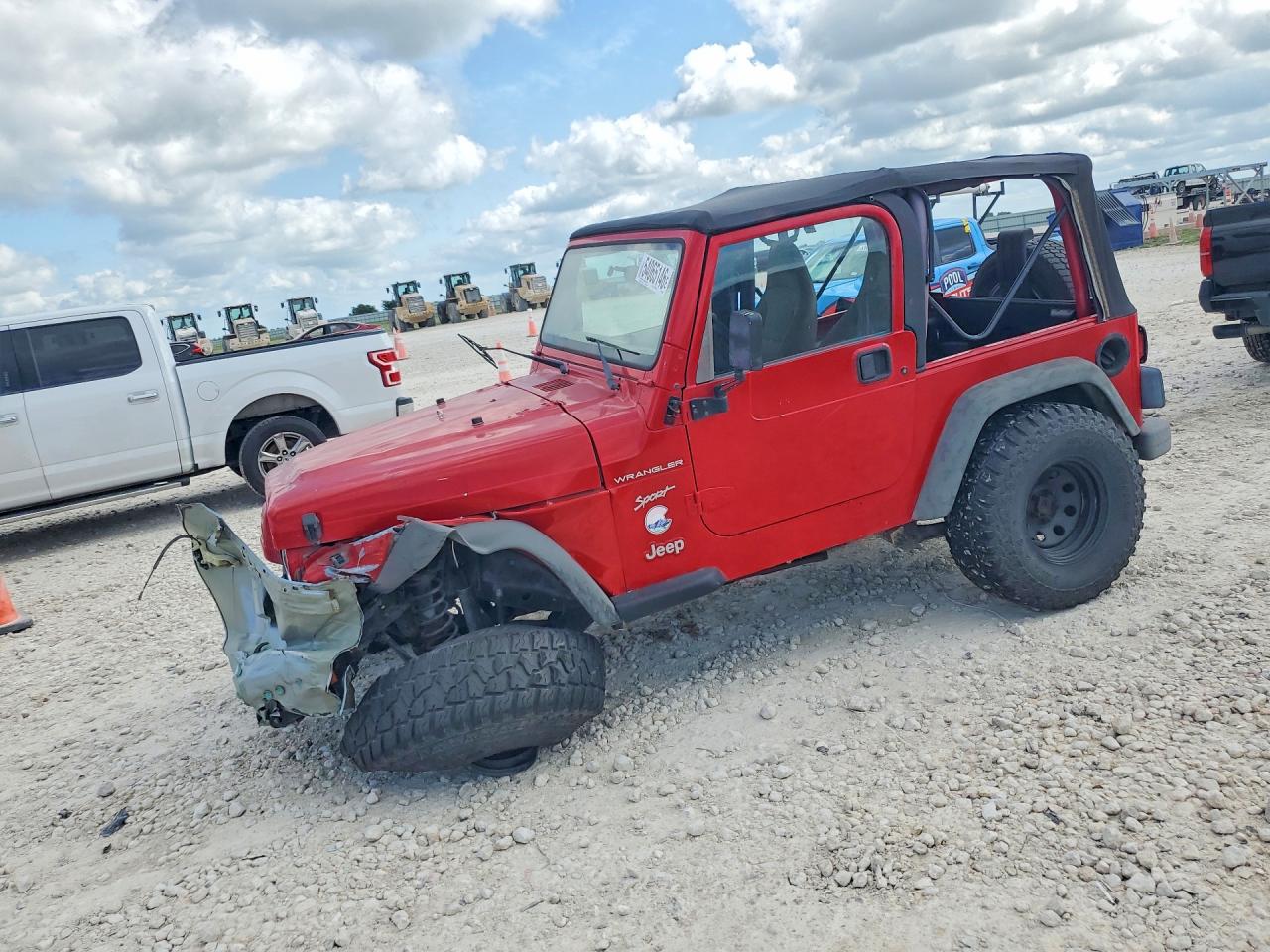 2002 Jeep Wrangler Красный vin: 1J4FA49SX2P770343