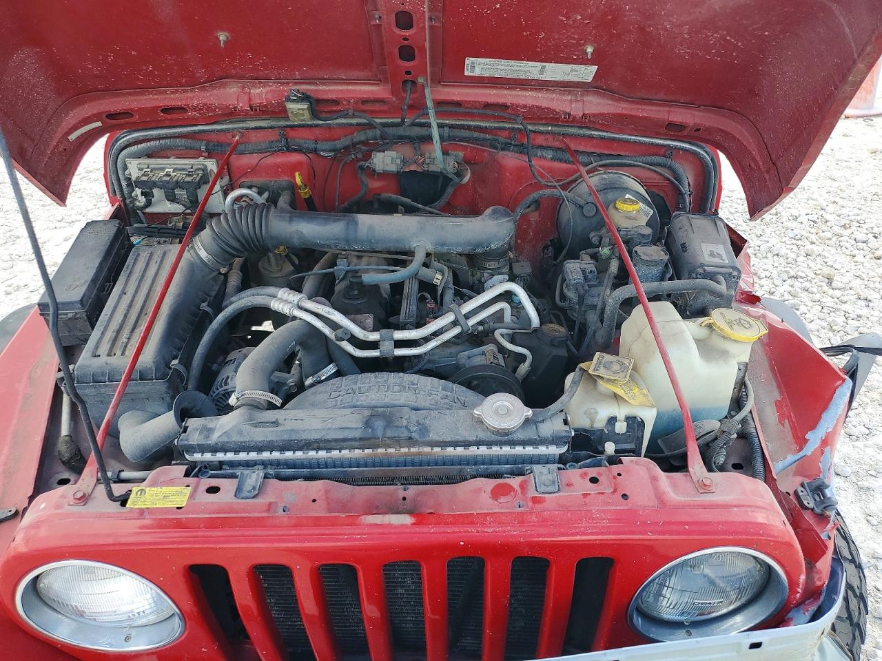 2002 Jeep Wrangler Red vin: 1J4FA49SX2P770343