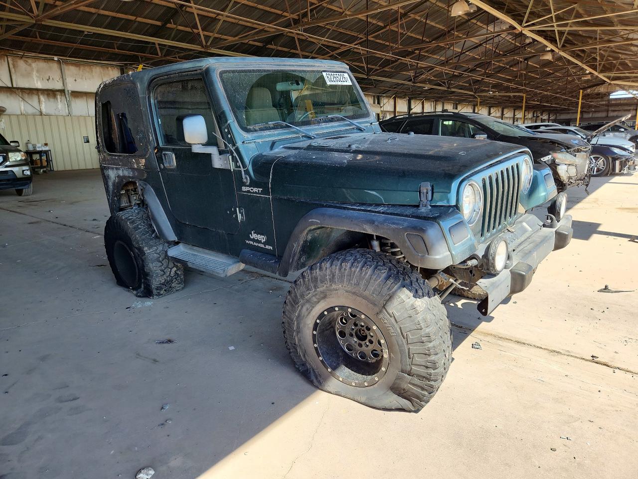 2004 Jeep Wrangler / Tj Sport Green vin: 1J4FA49SX4P702384